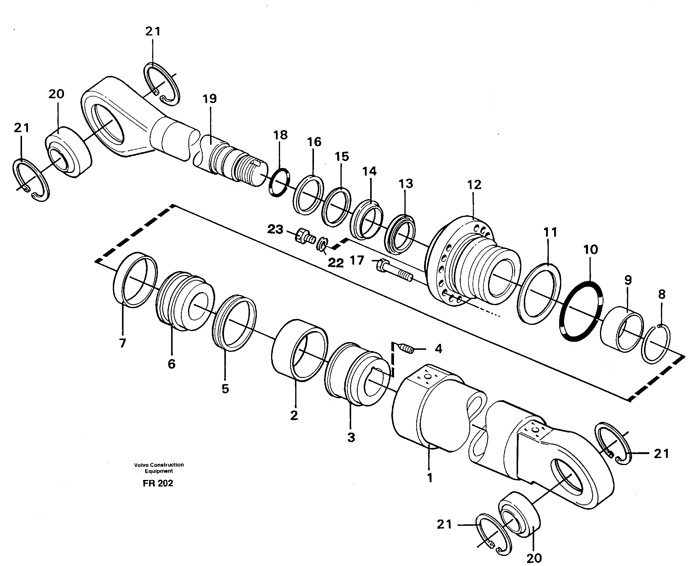 Knuckle cylinder — volvo parts diagram