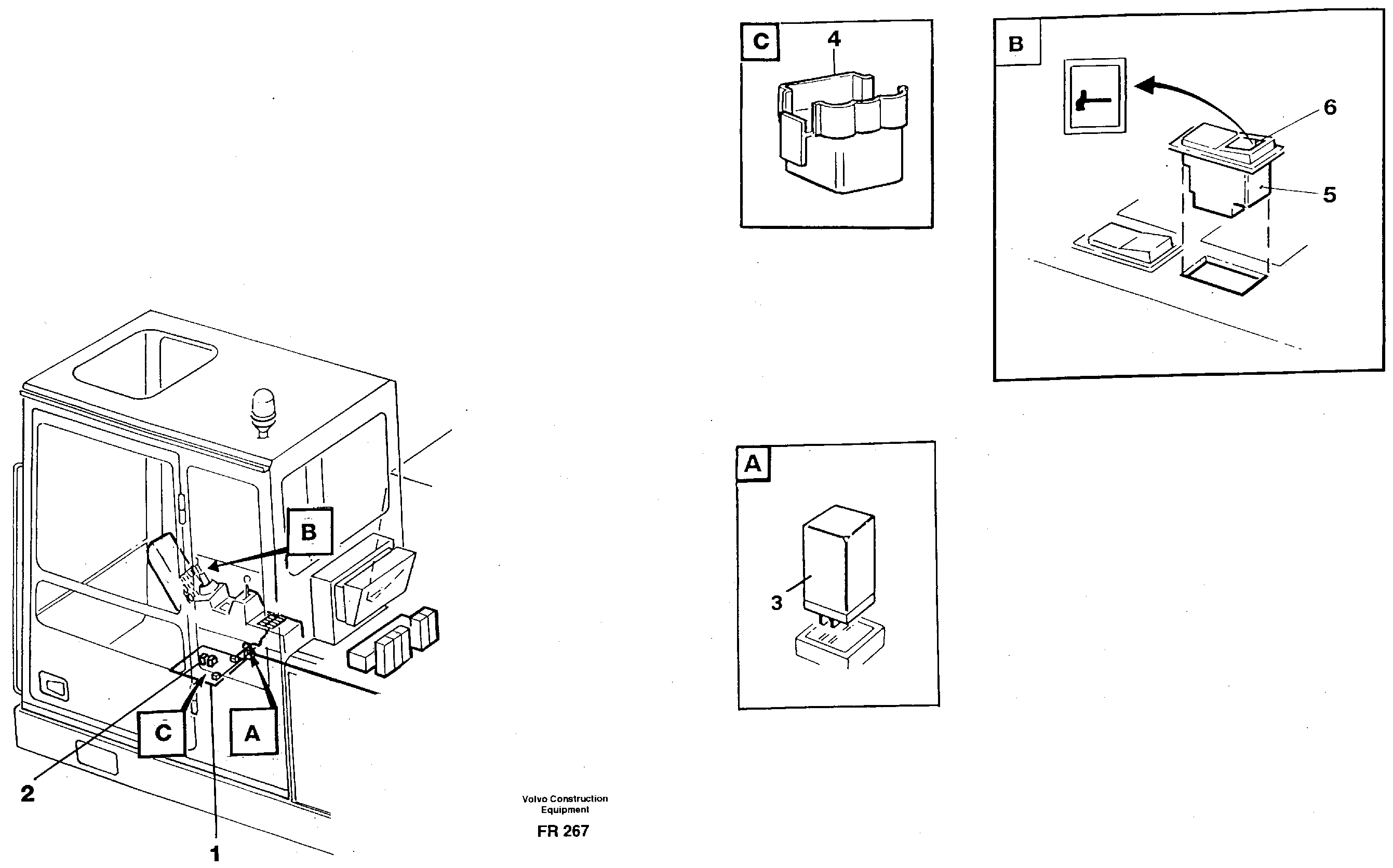 Electric installation, hammer  14258385 — volvo parts diagram