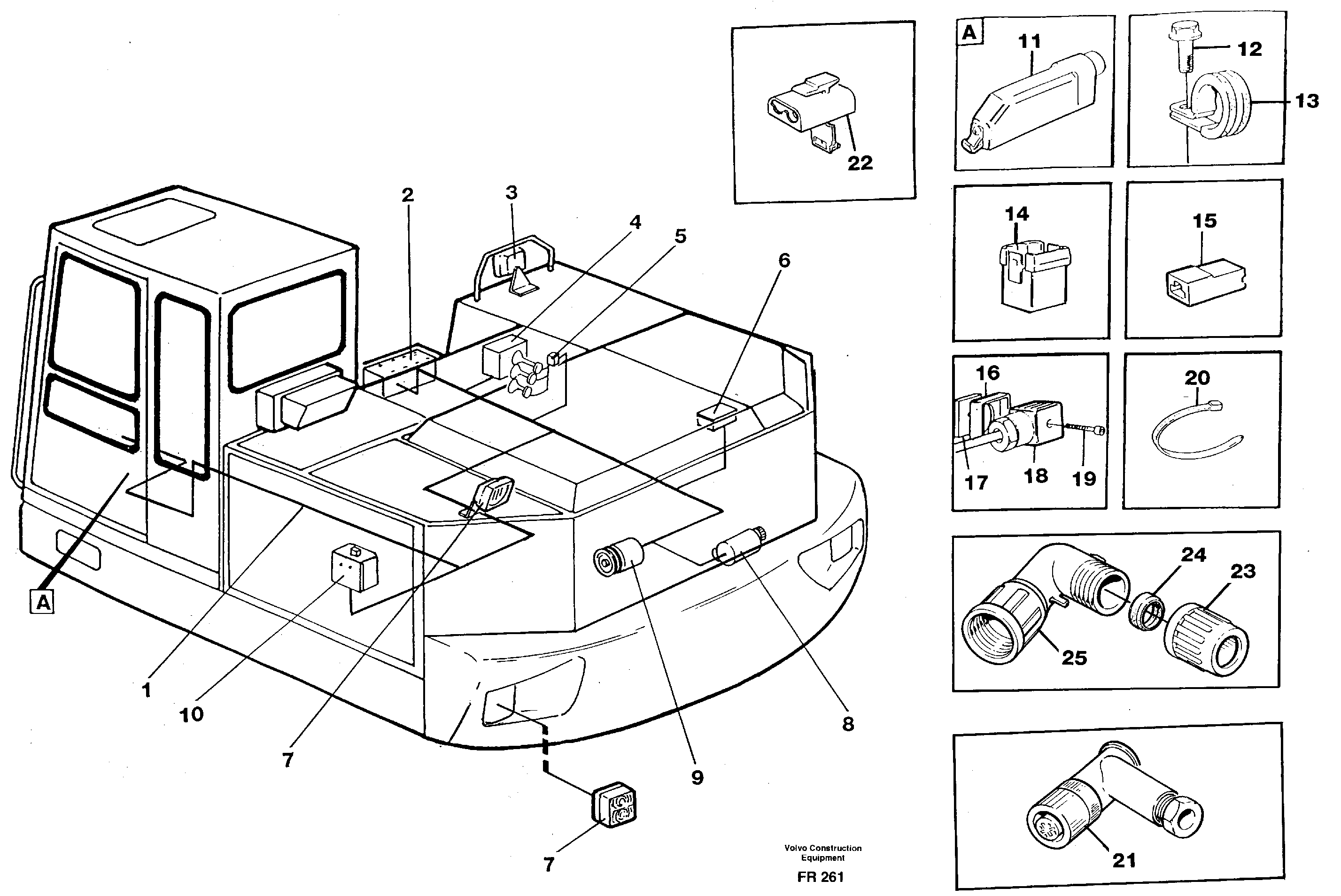 Cable harness, upper section — volvo parts diagram