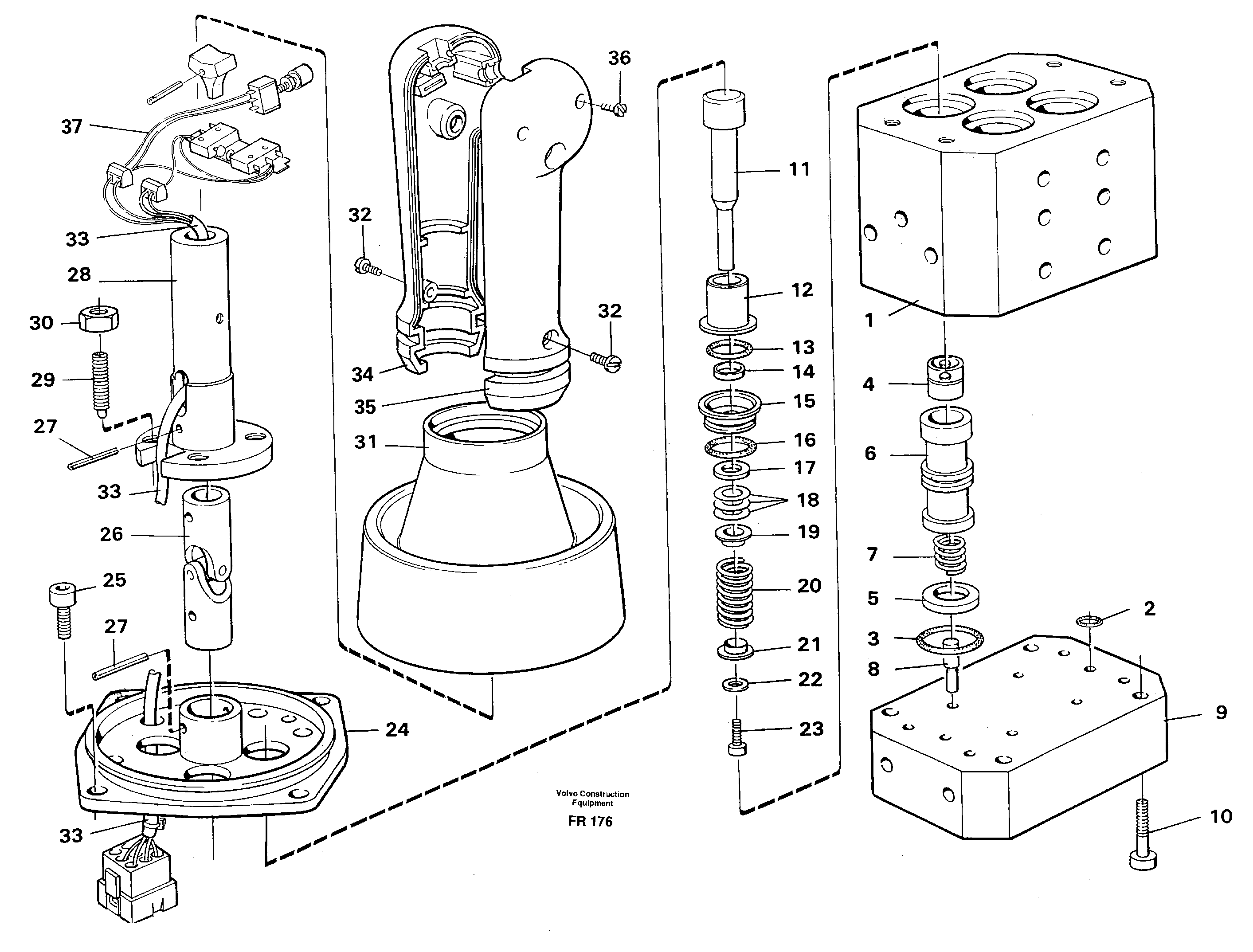 Control pressure valve — volvo parts diagram