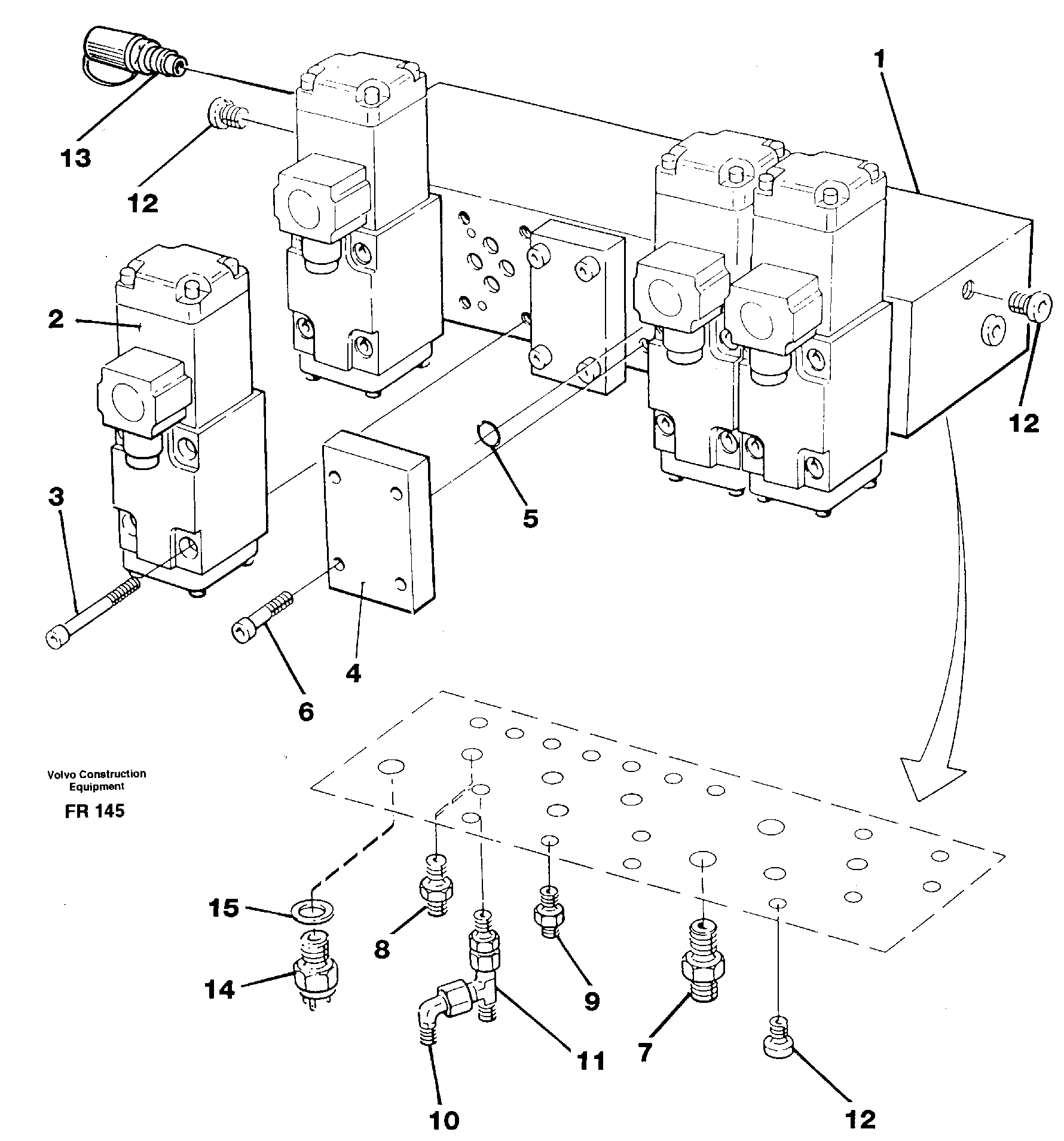 Stop control block — volvo parts diagram