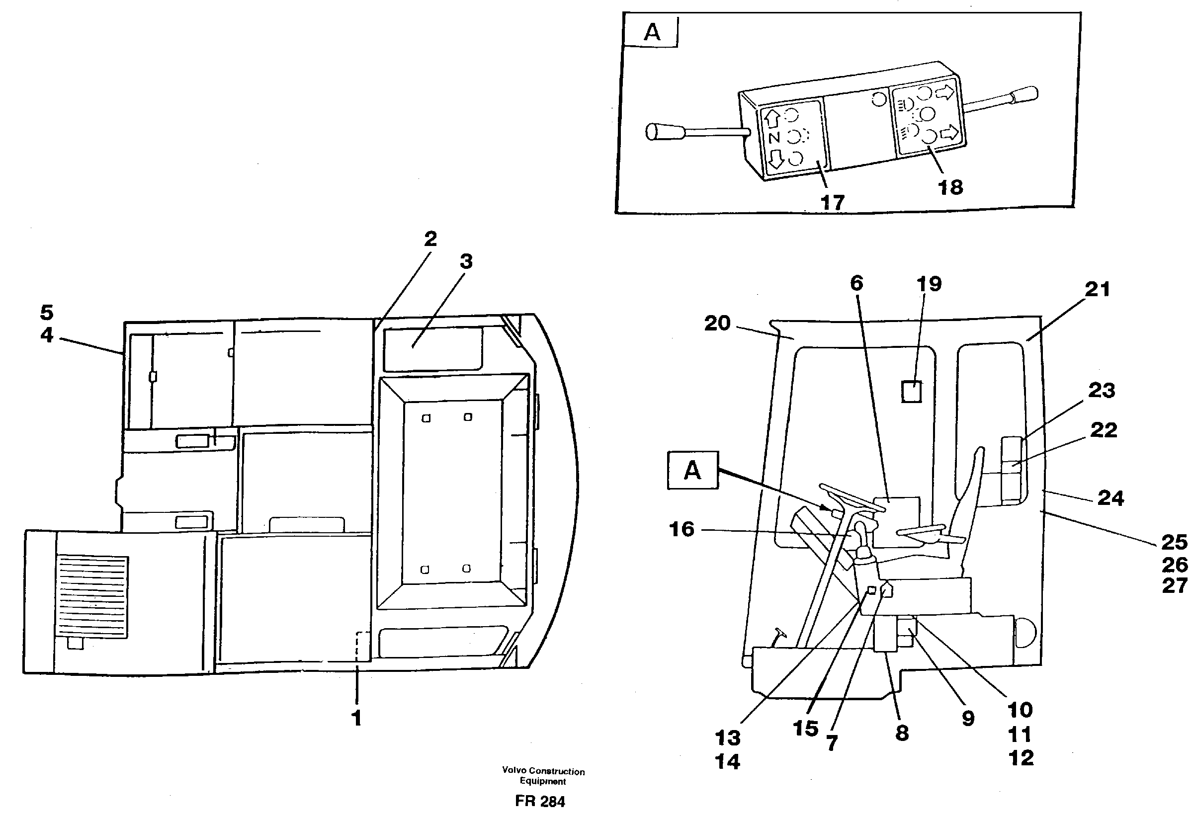 Sign plates and transfer,inner location  SER NO -410 — volvo parts diagram