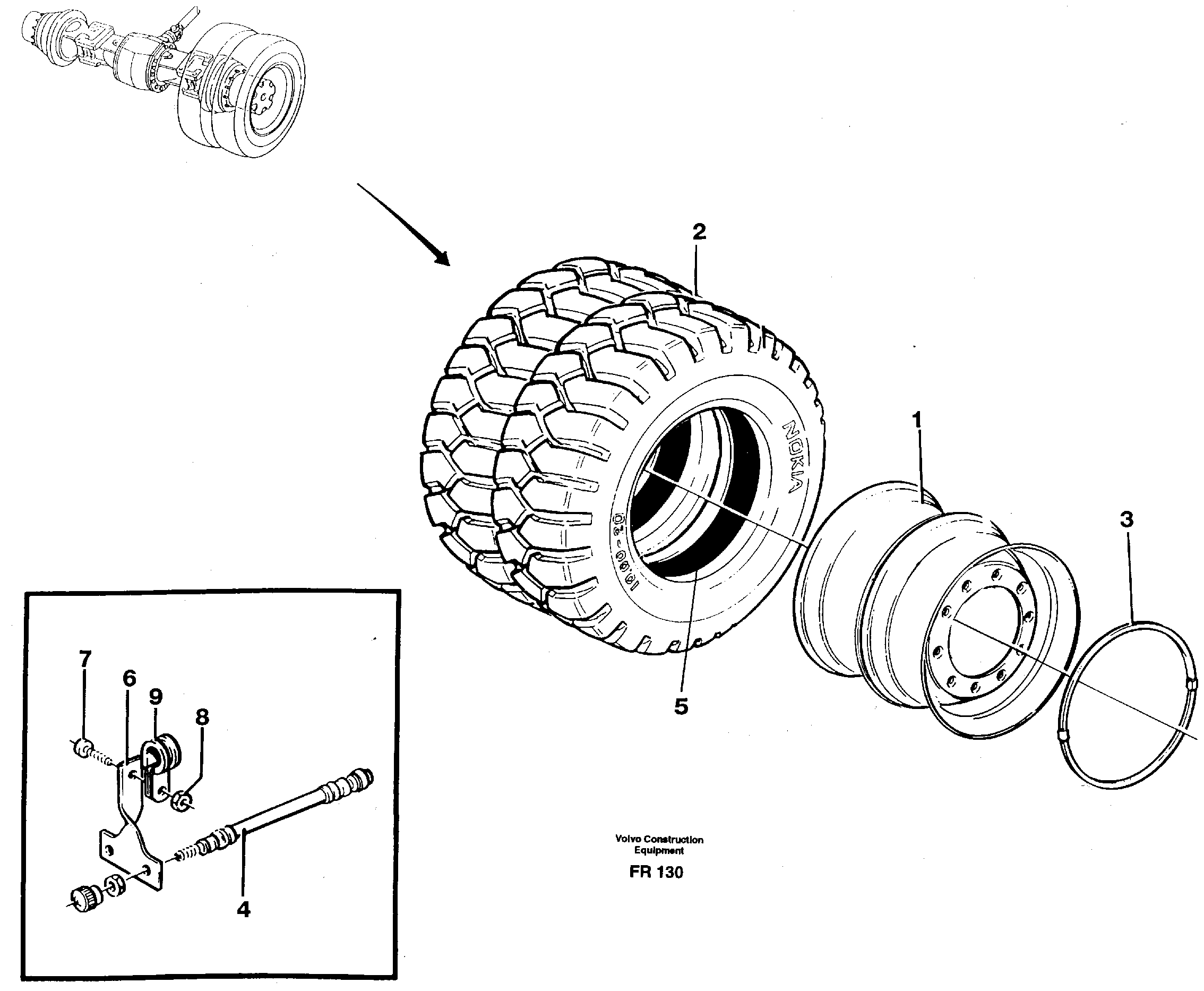 Wheel equipment 14251178 14256067 14236416 14251663 14231078 — volvo parts diagram