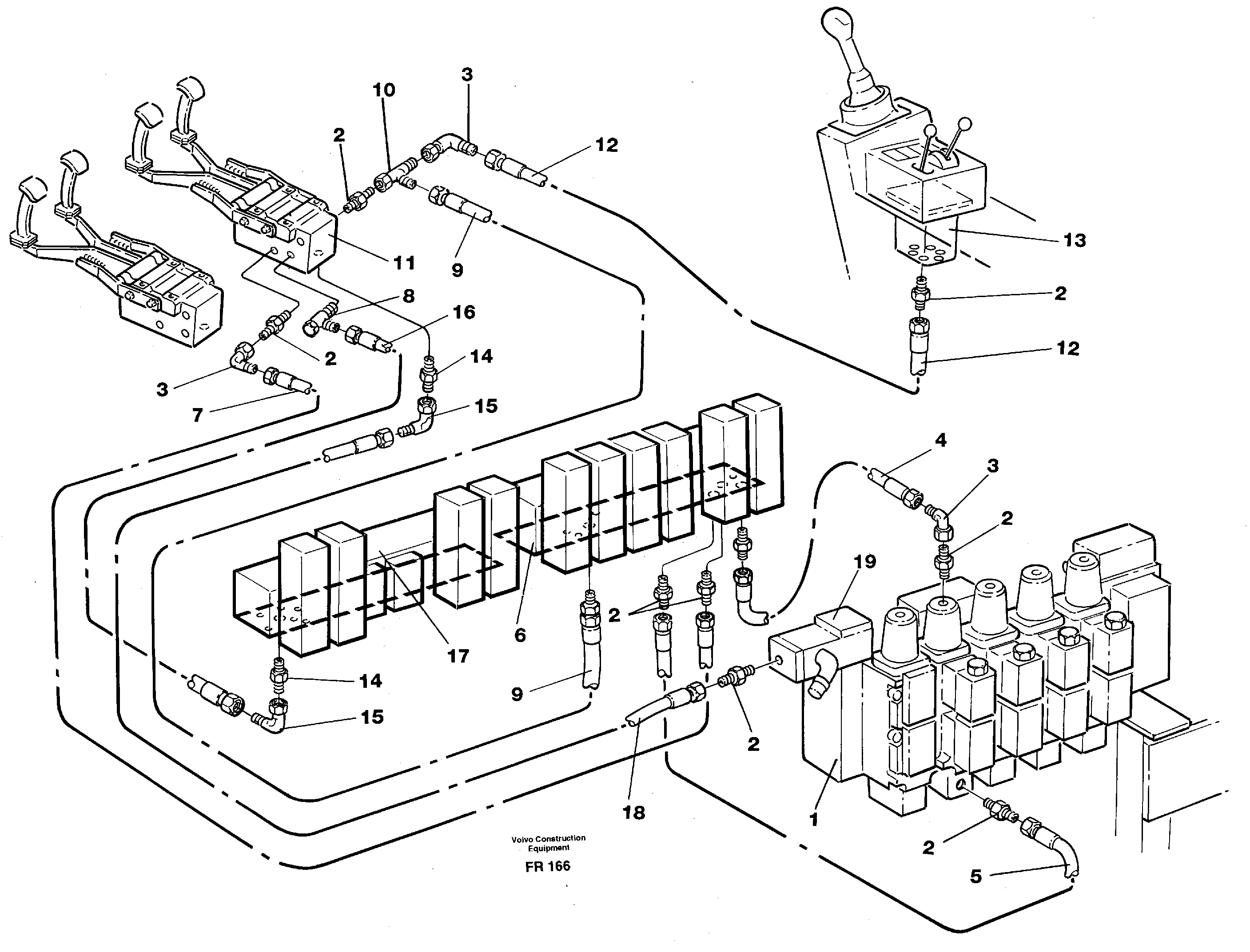 Servohydraulik, travel — volvo parts diagram
