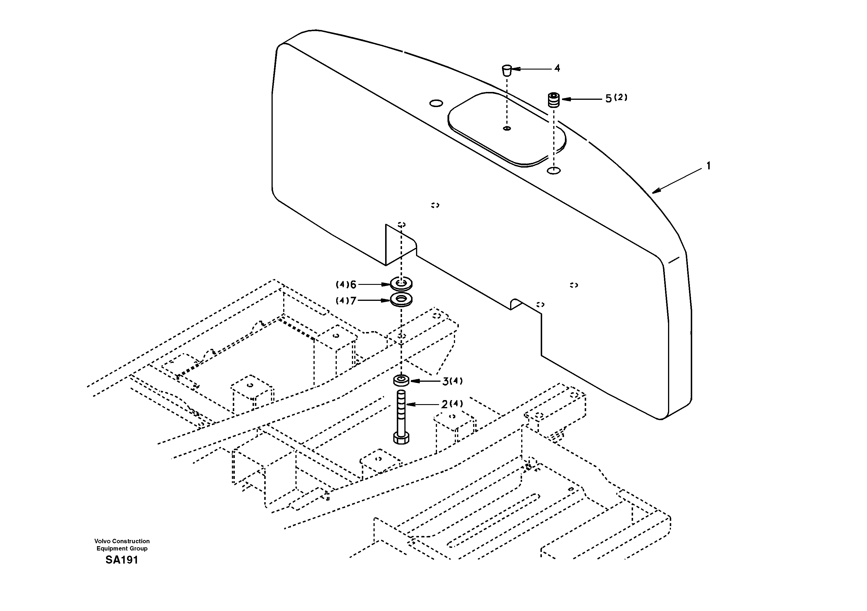 Counterweights — volvo parts diagram