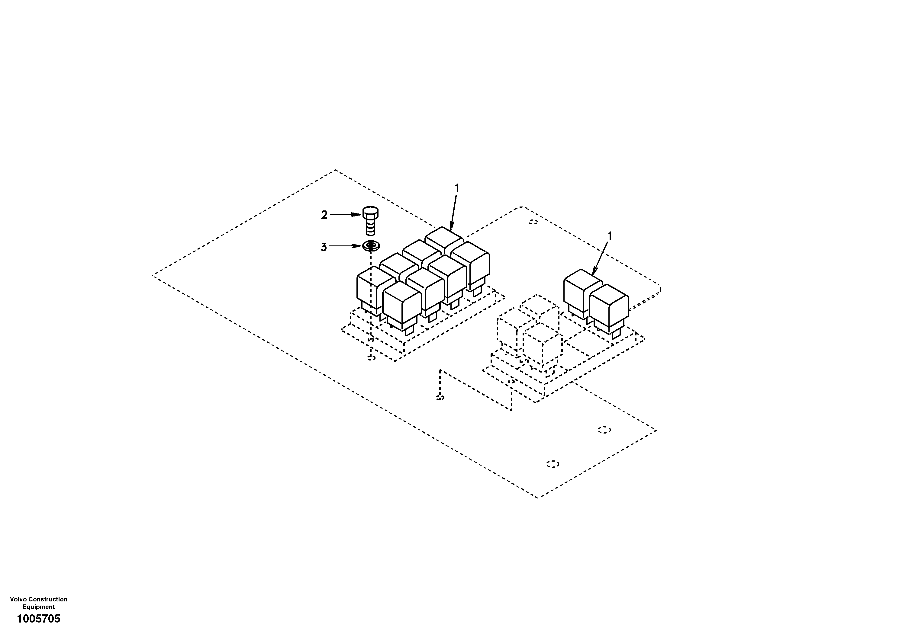 Electrical relay — volvo parts diagram