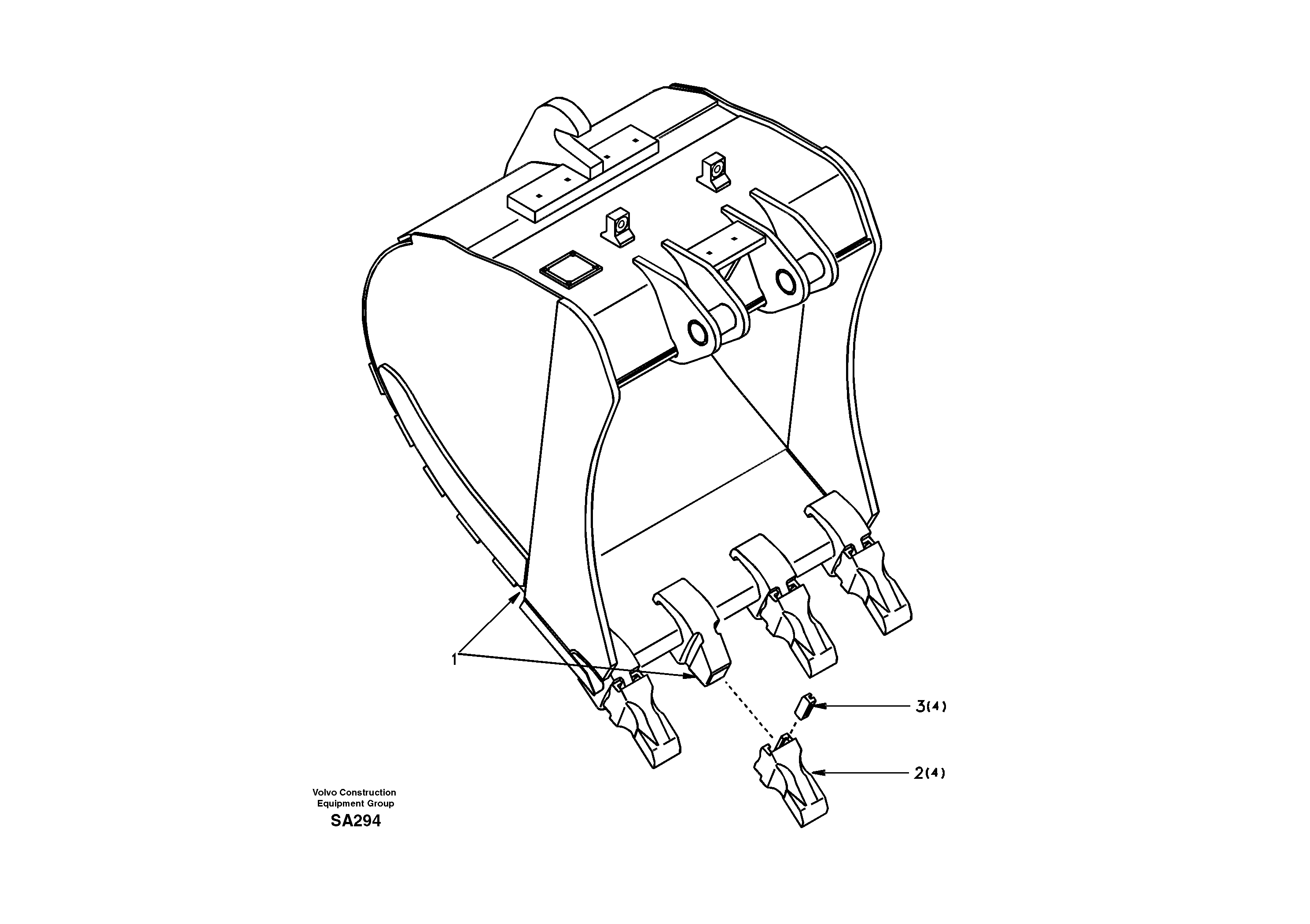 Buckets for Quickfit — volvo parts diagram
