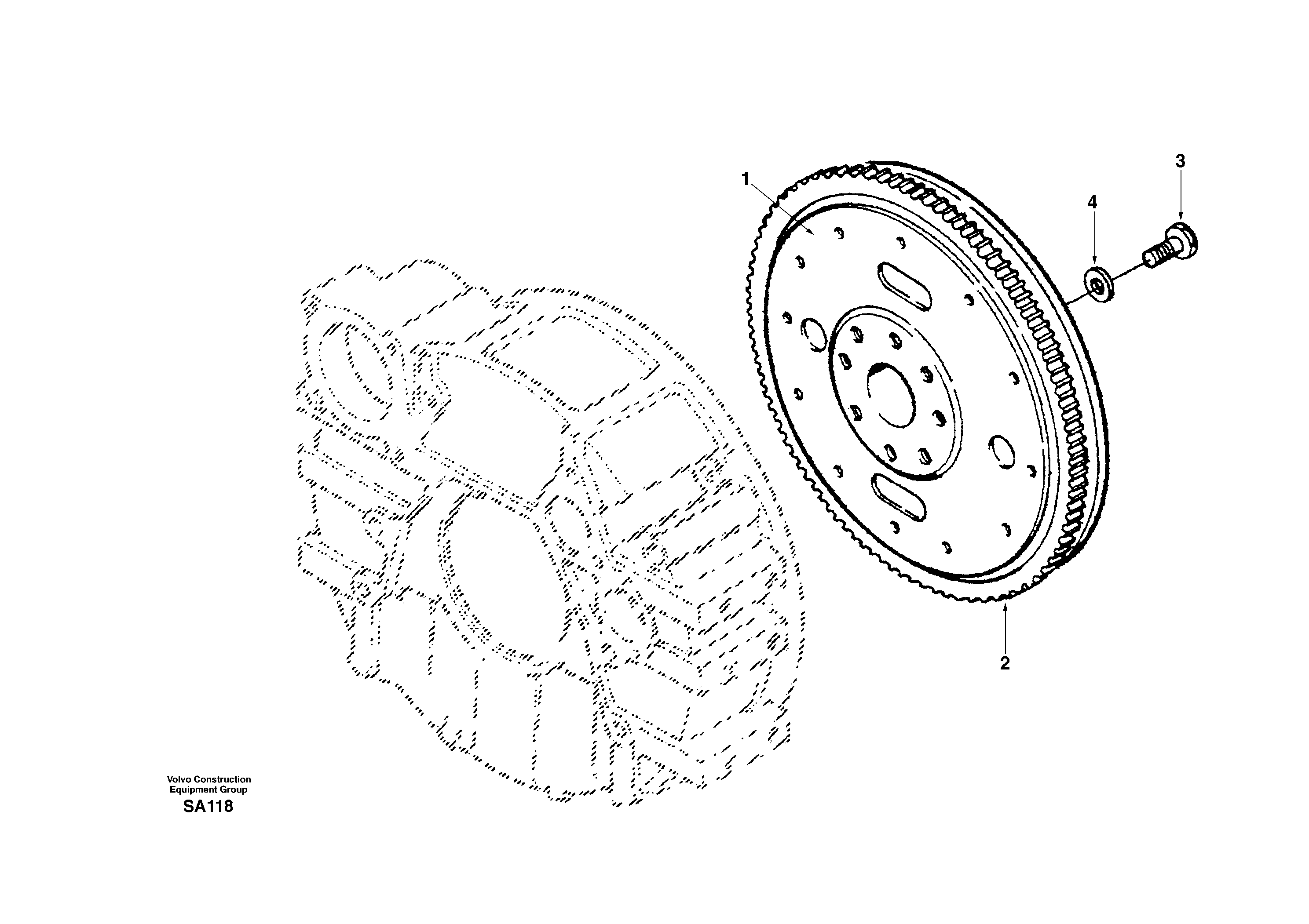 Flywheel — volvo parts diagram