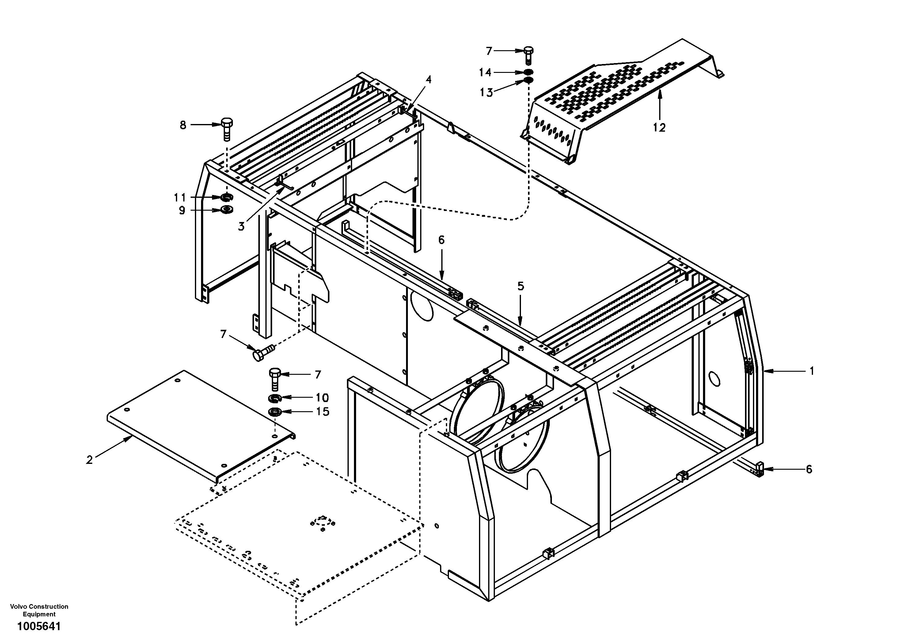 Cowl frame, cover and hood — volvo parts diagram
