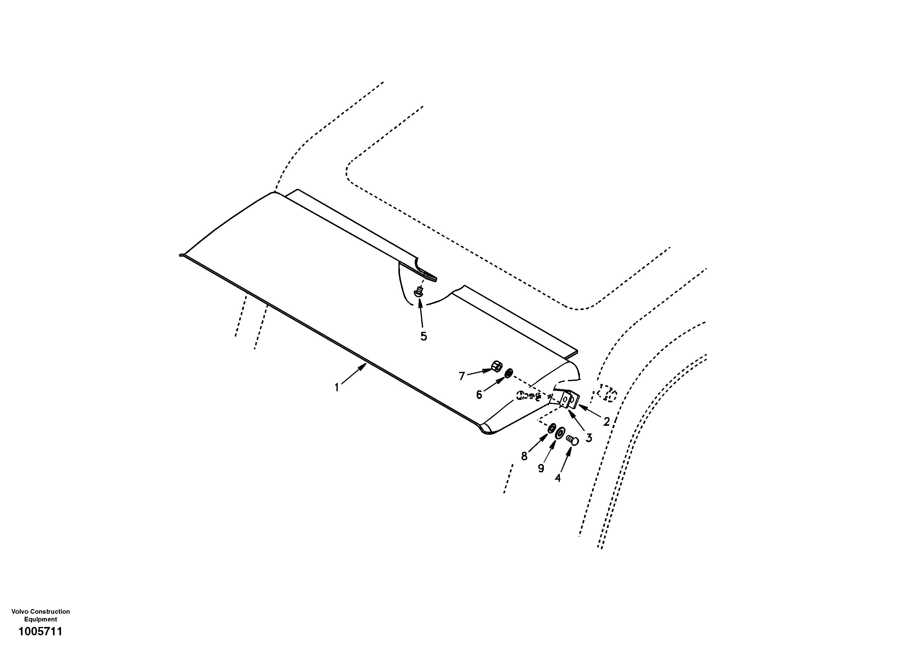Rain visor, exterior equipment — volvo parts diagram