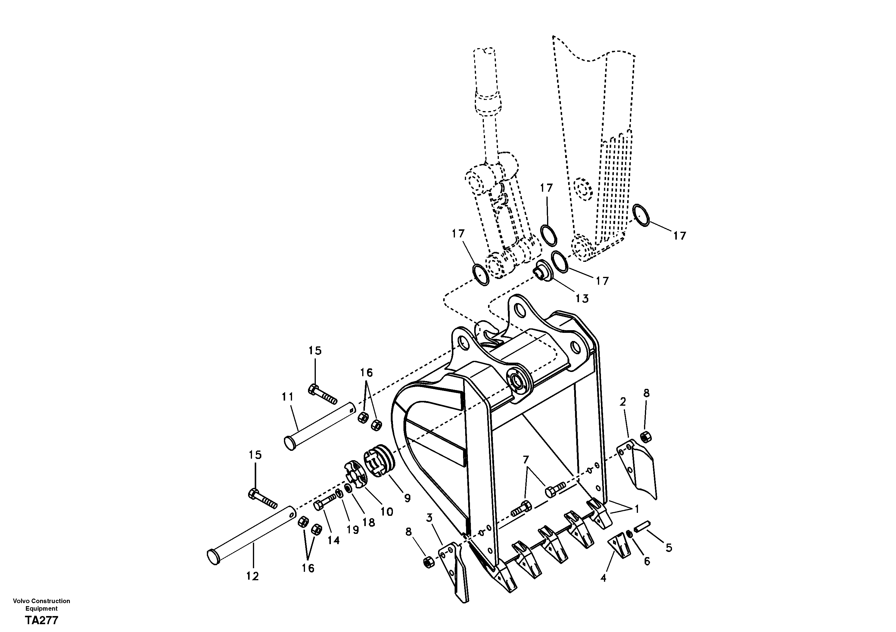 Bucket — volvo parts diagram