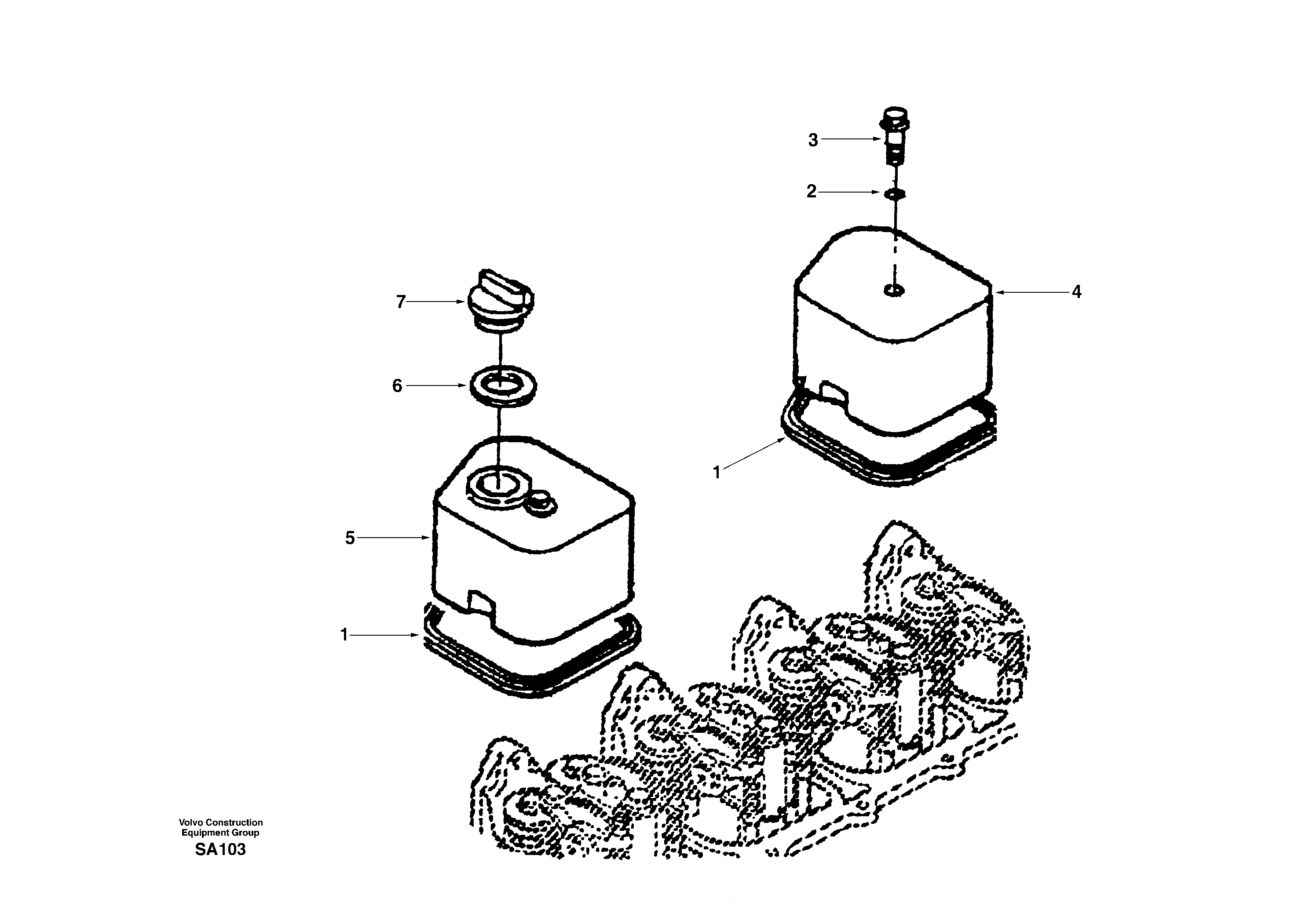 Valve cover — volvo parts diagram
