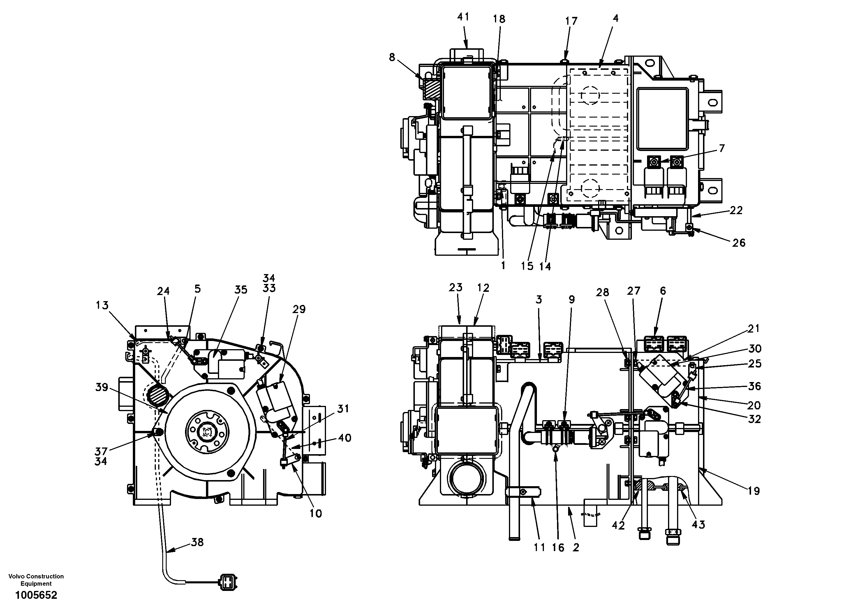 Cooling unit — volvo parts diagram