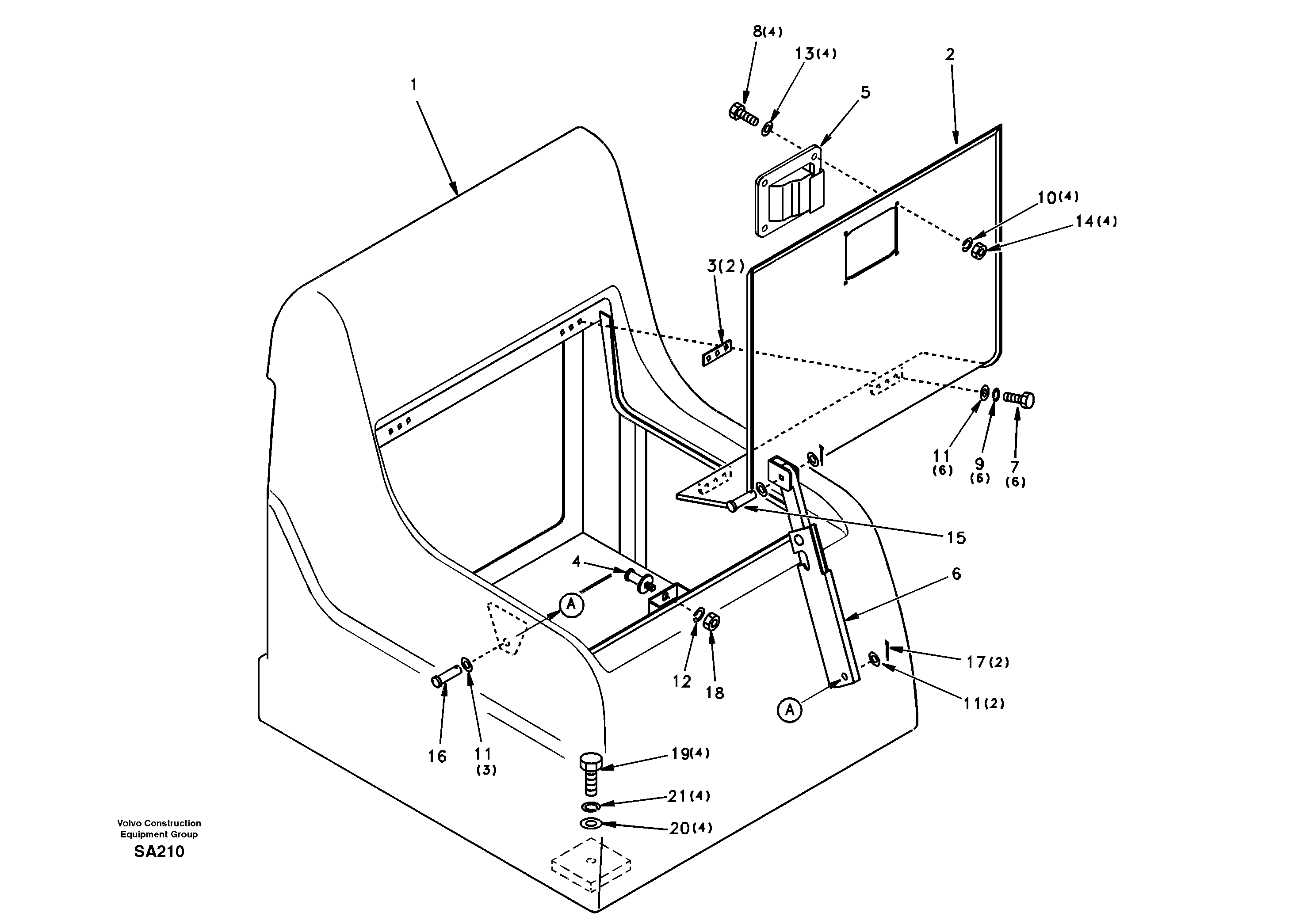 Tool box, cowl — volvo parts diagram