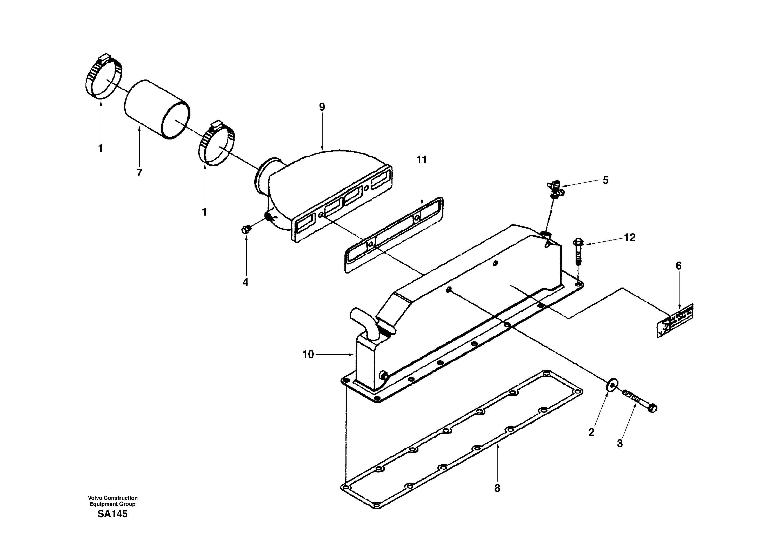 Intercooler — volvo parts diagram