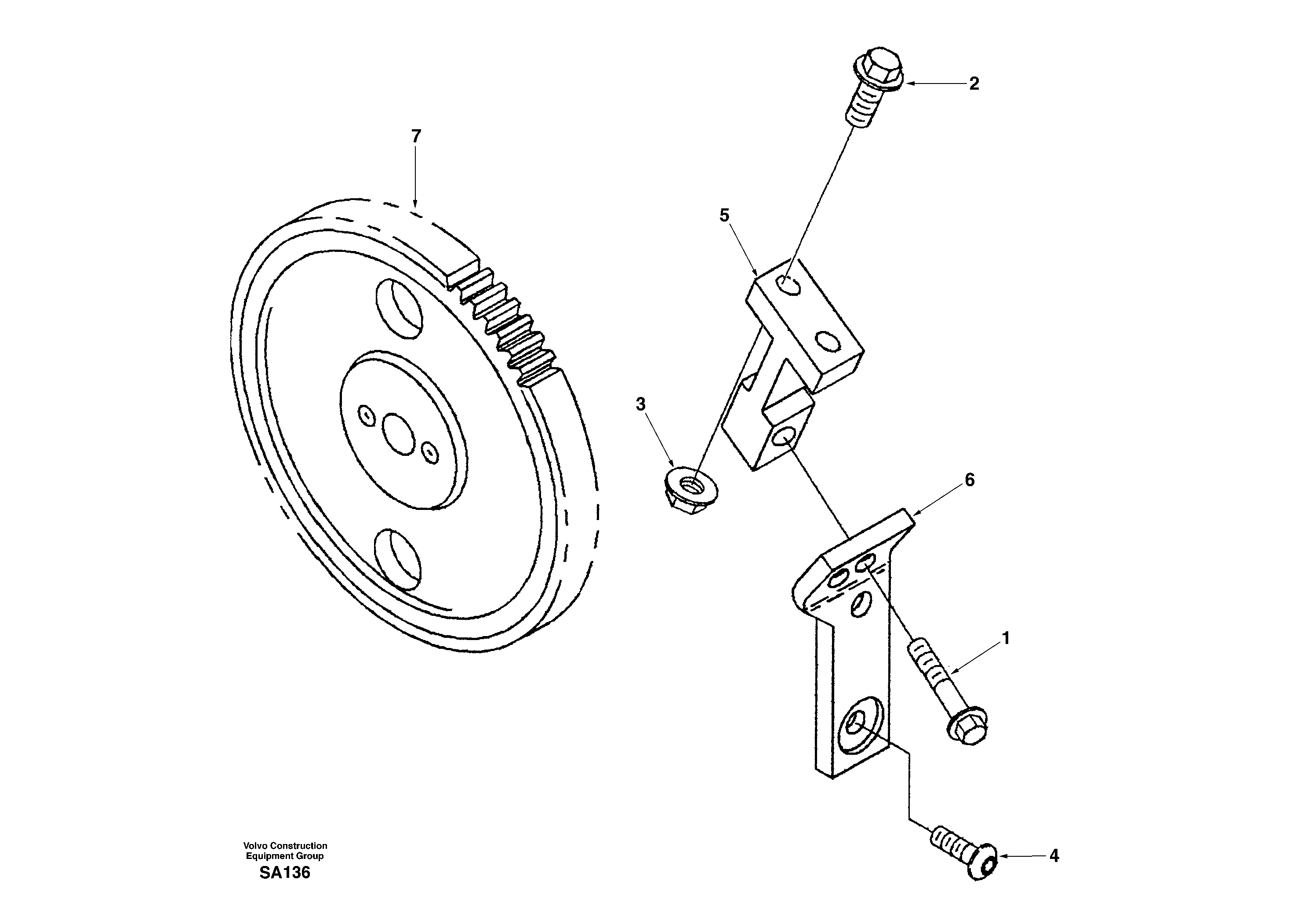 Drive for injection pump — volvo parts diagram