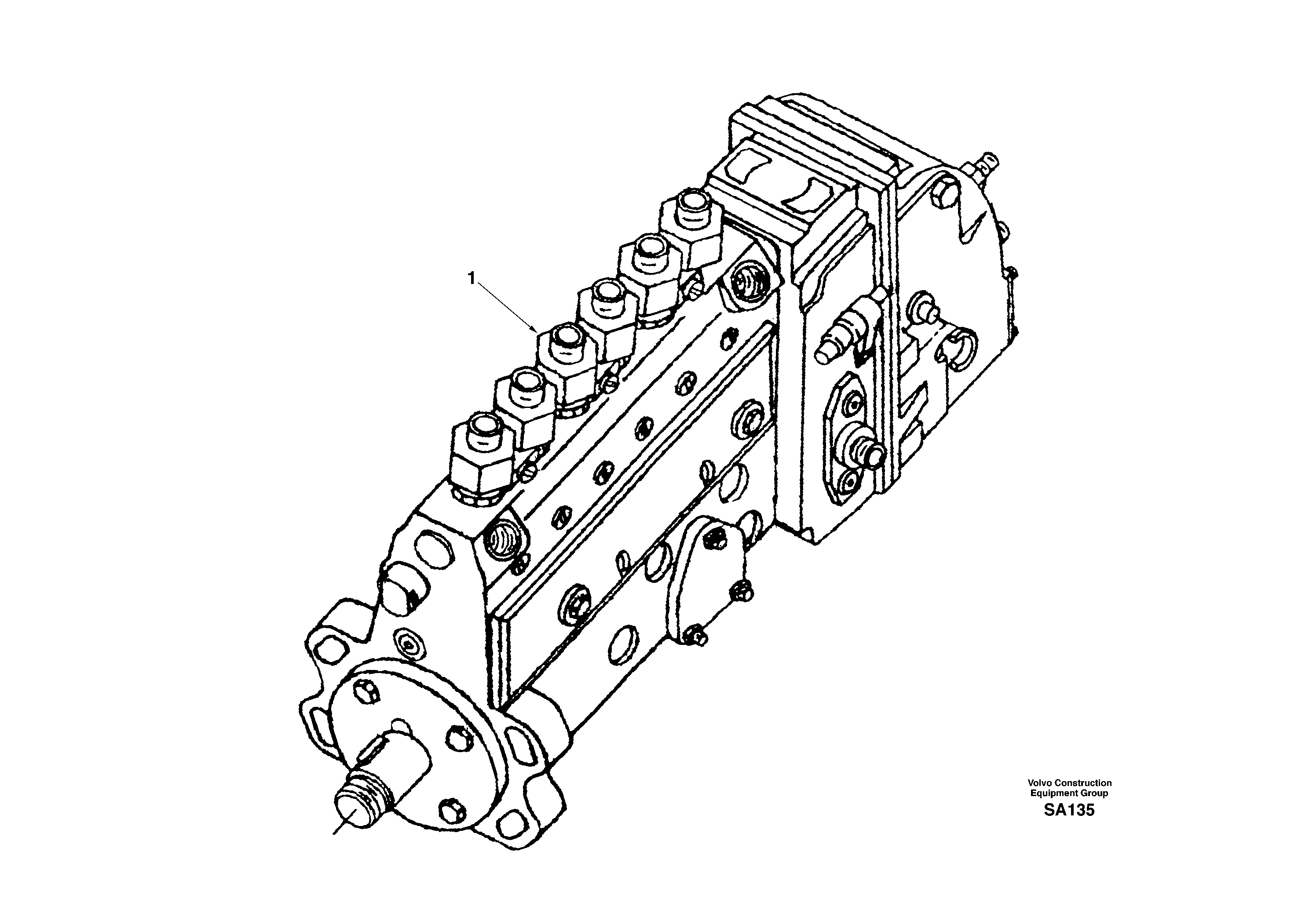 Injection pump — volvo parts diagram