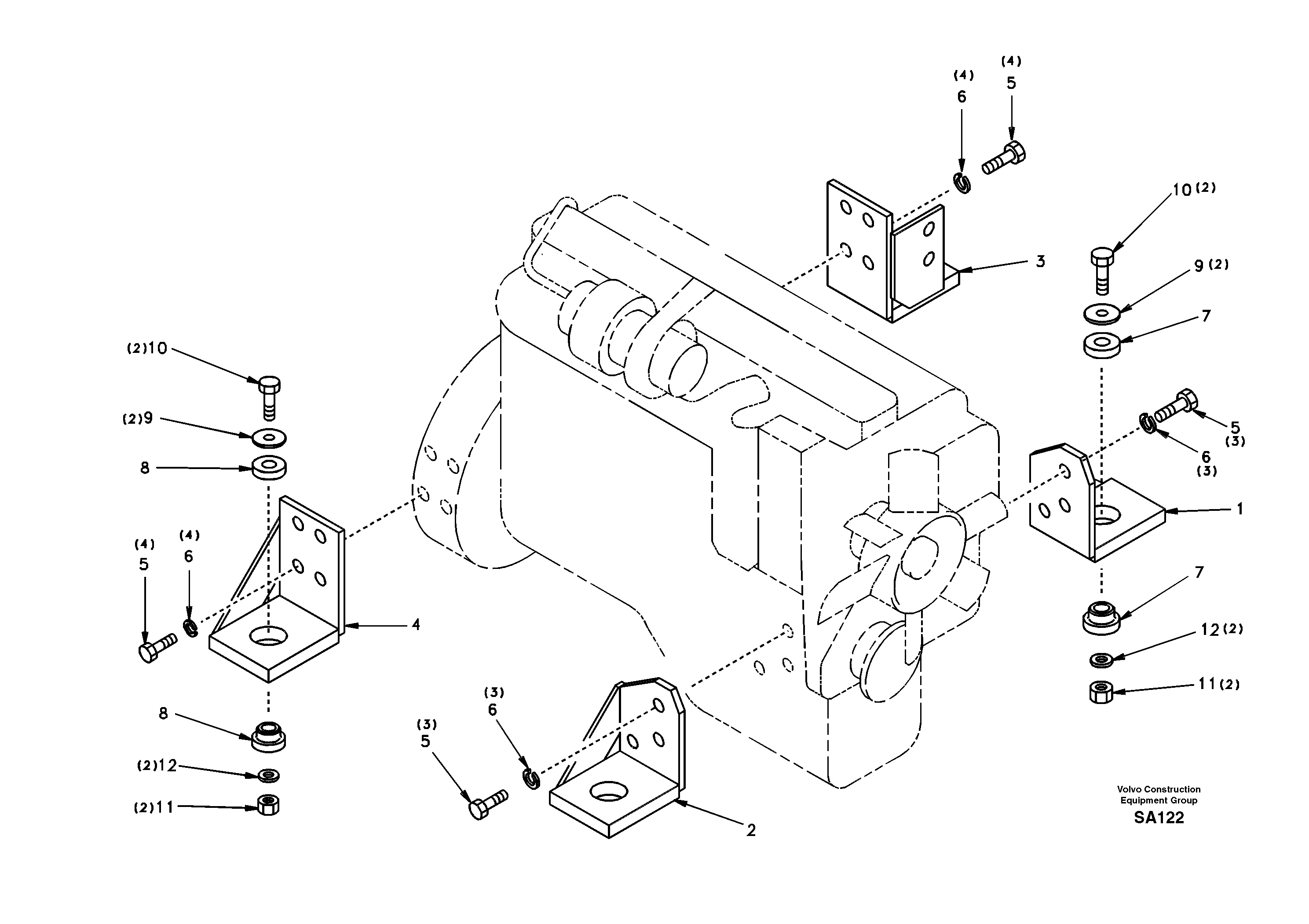 Engine mount — volvo parts diagram