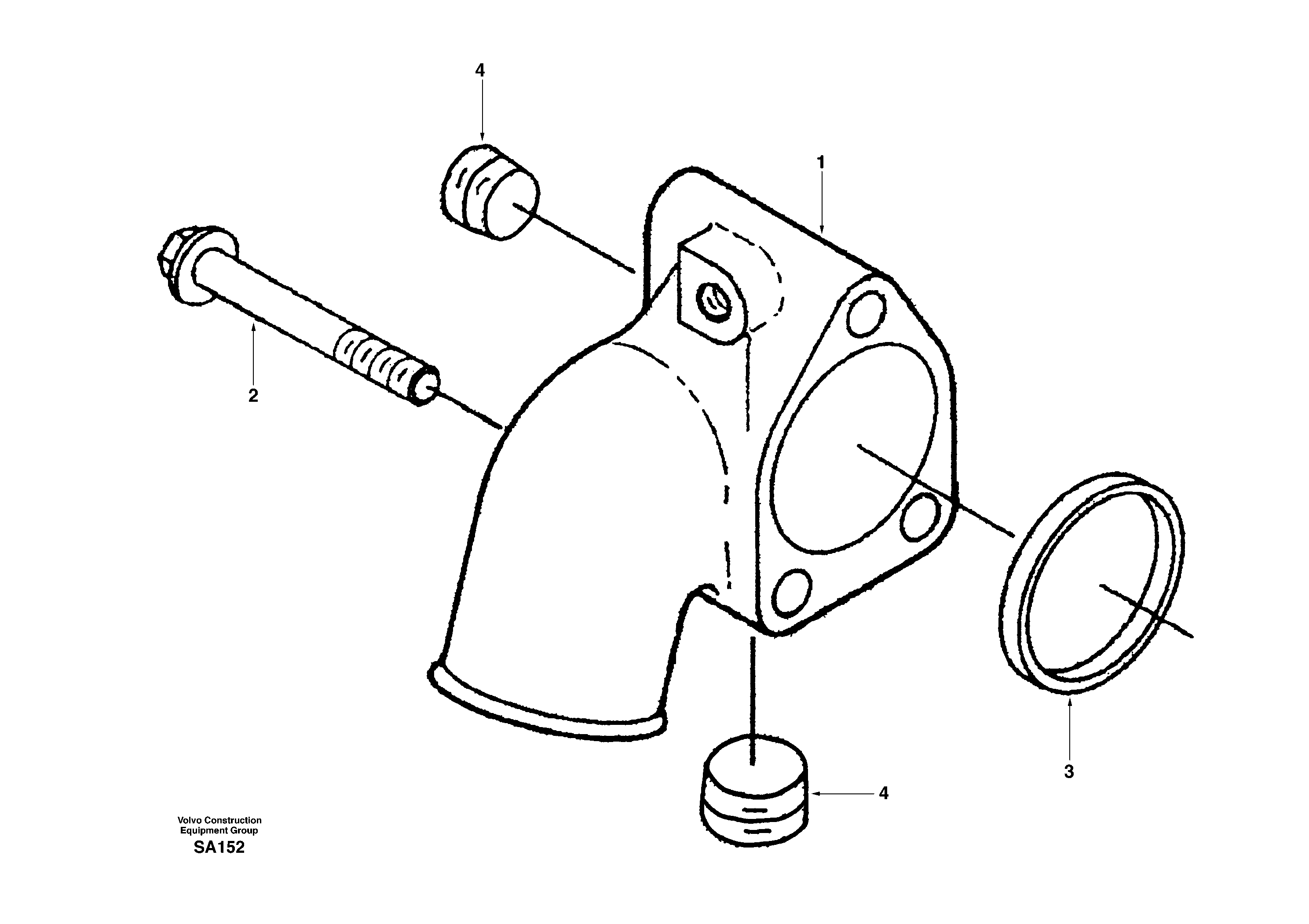 Water inlet connection — volvo parts diagram