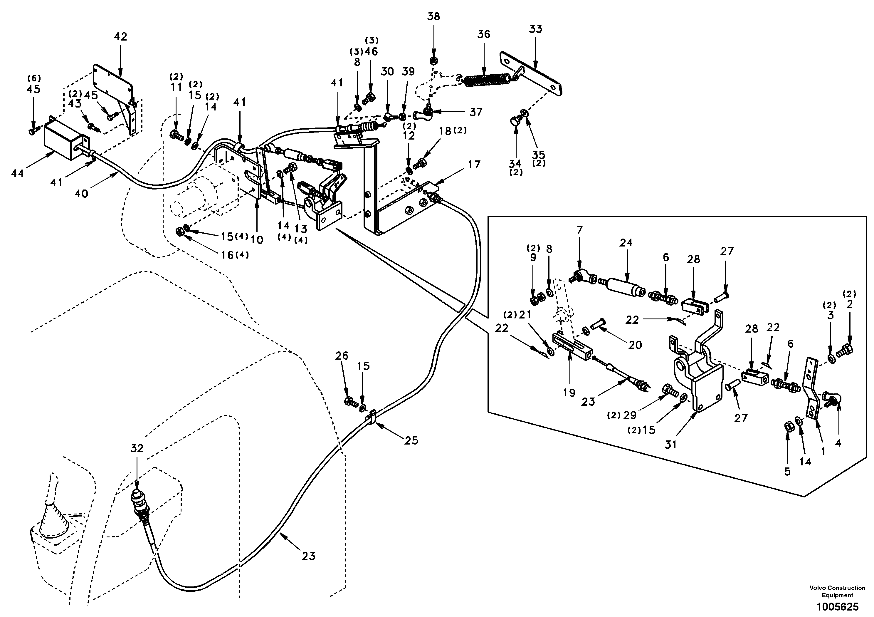 Speed control — volvo parts diagram
