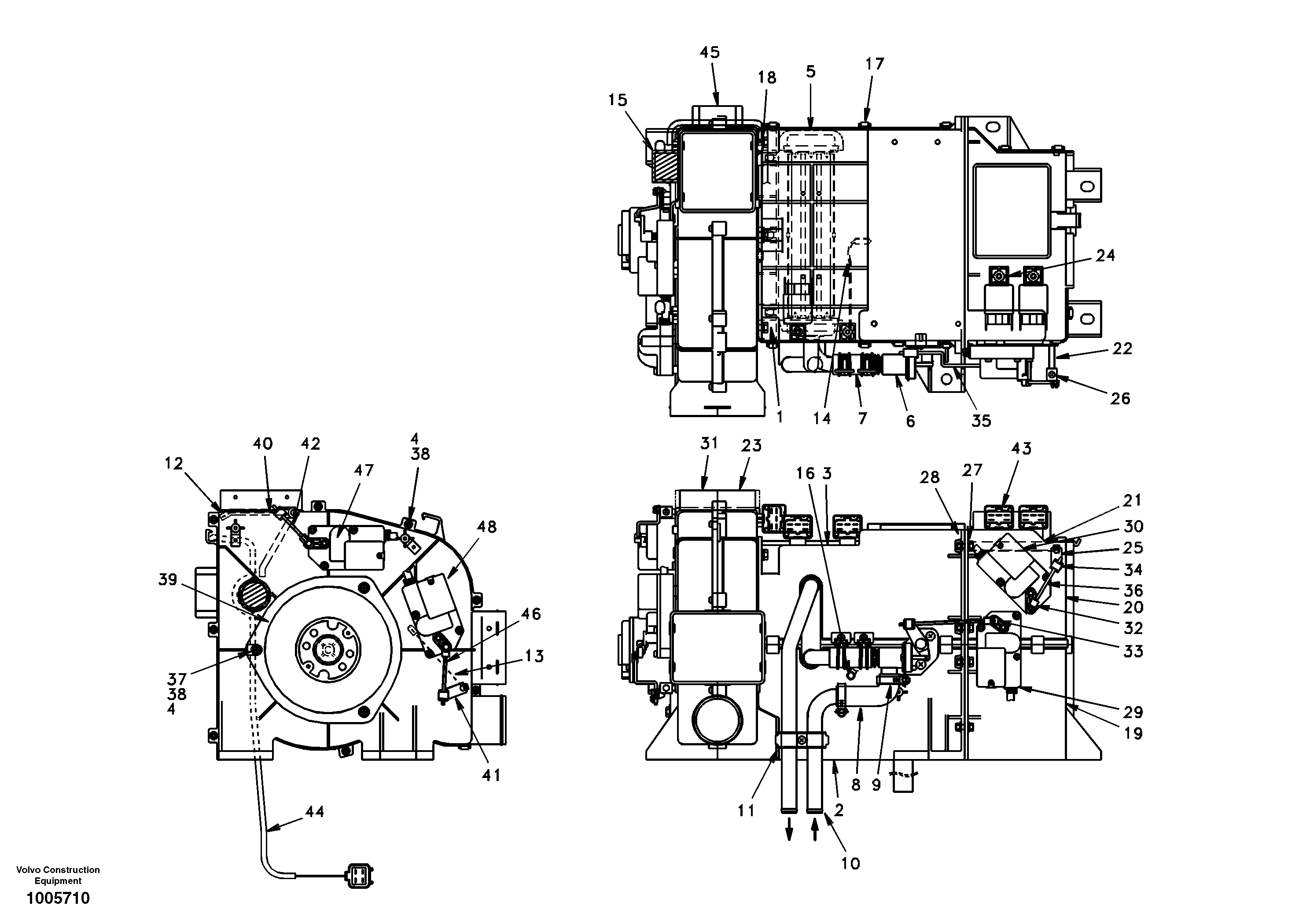 Heating unit — volvo parts diagram