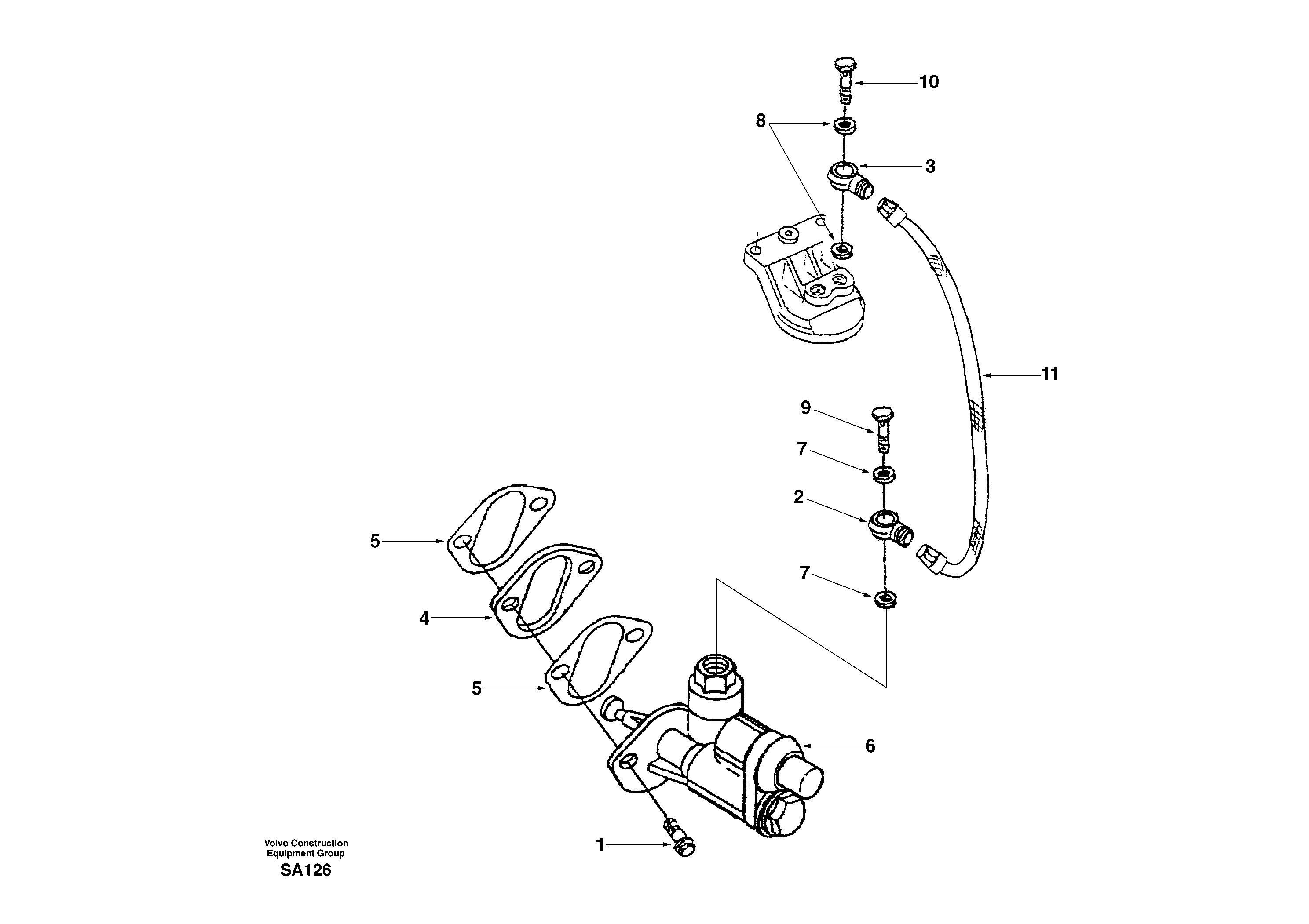 Fuel feed pump — volvo parts diagram