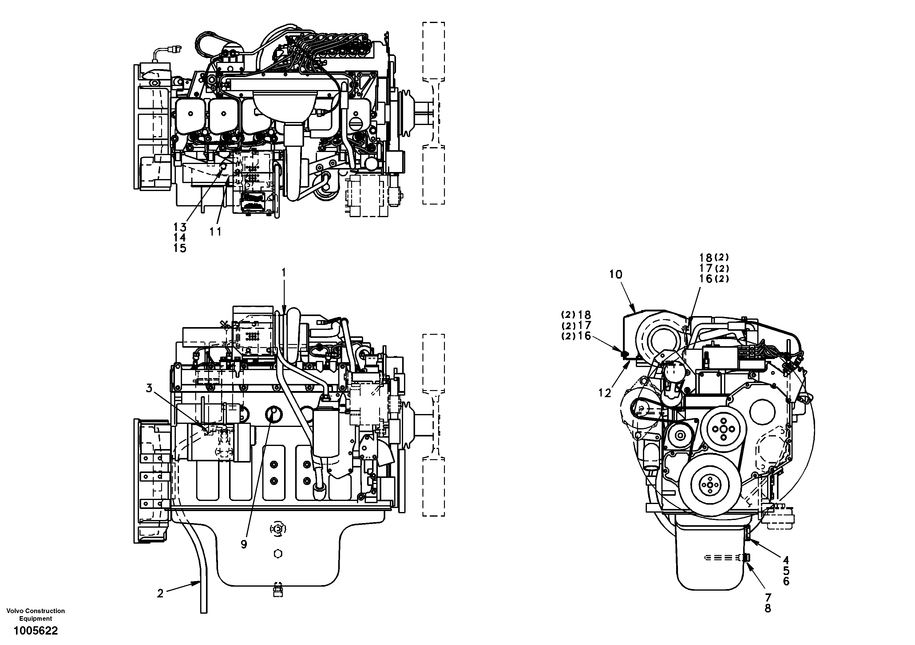 Engine — volvo parts diagram