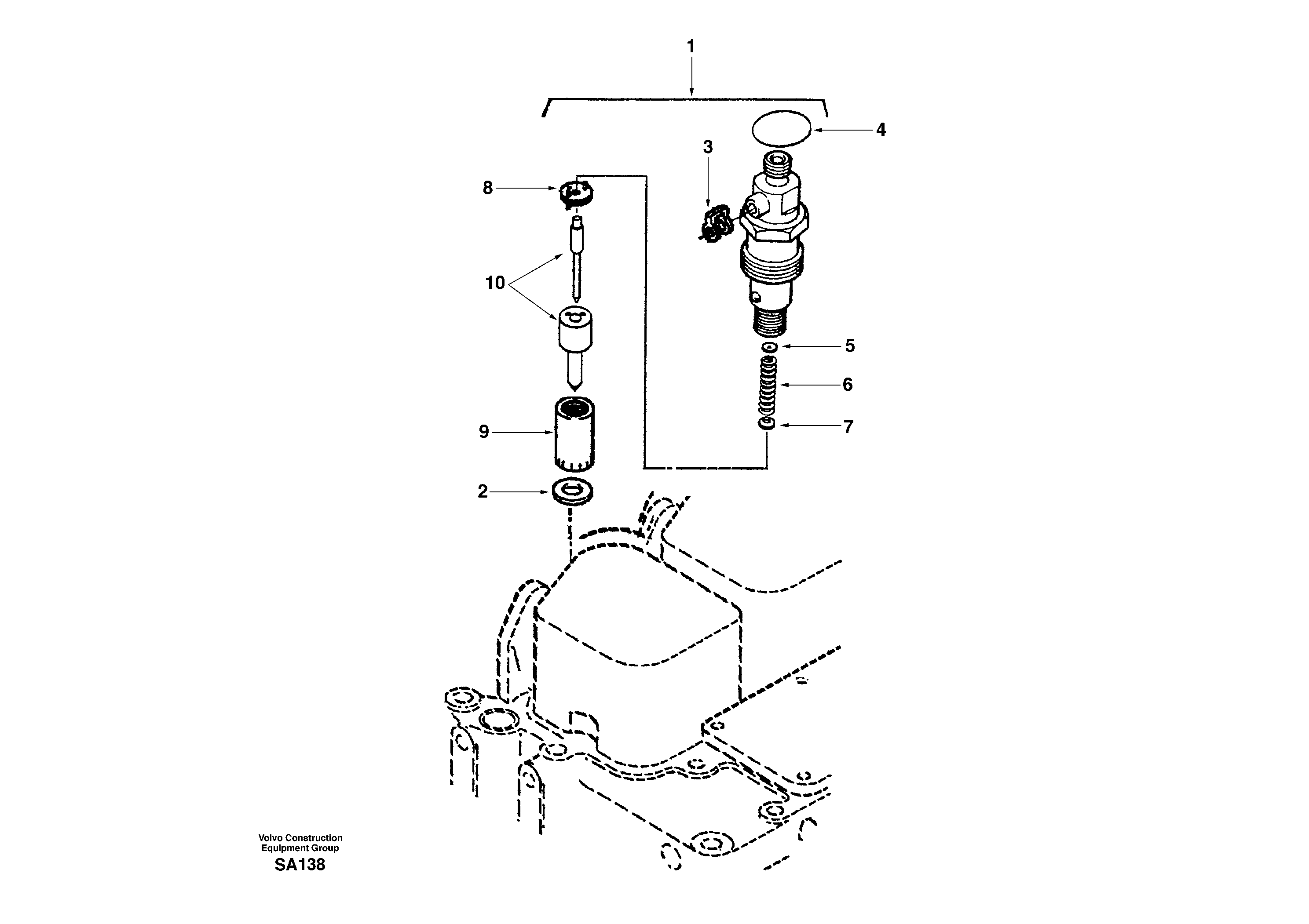 Injector — volvo parts diagram