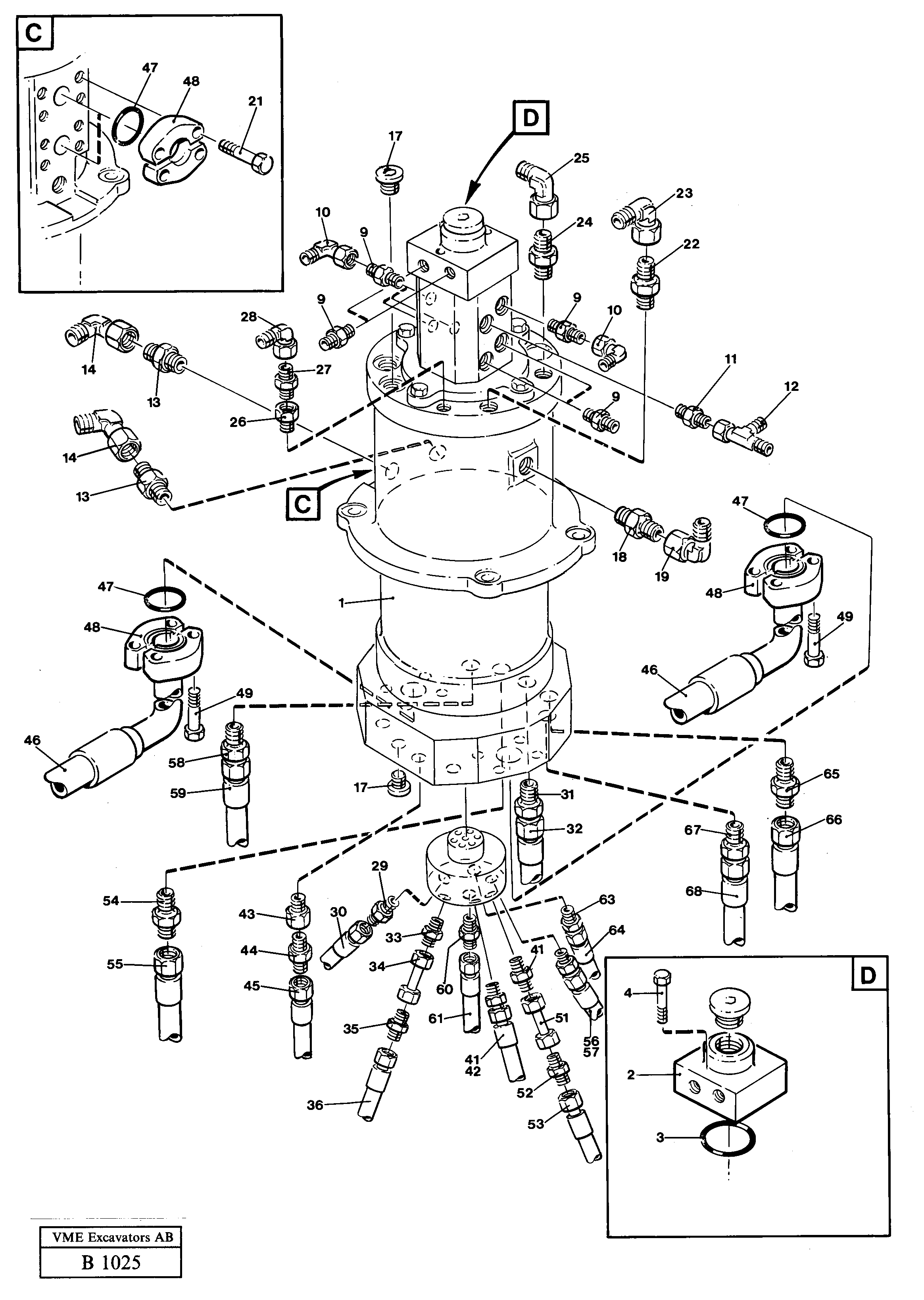 Centre passage incl. connections — volvo parts diagram