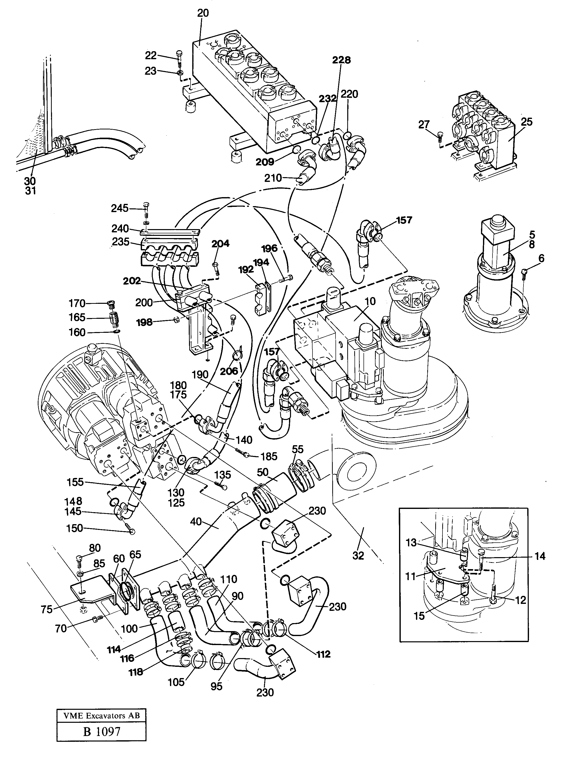 Hydraulic system — volvo parts diagram