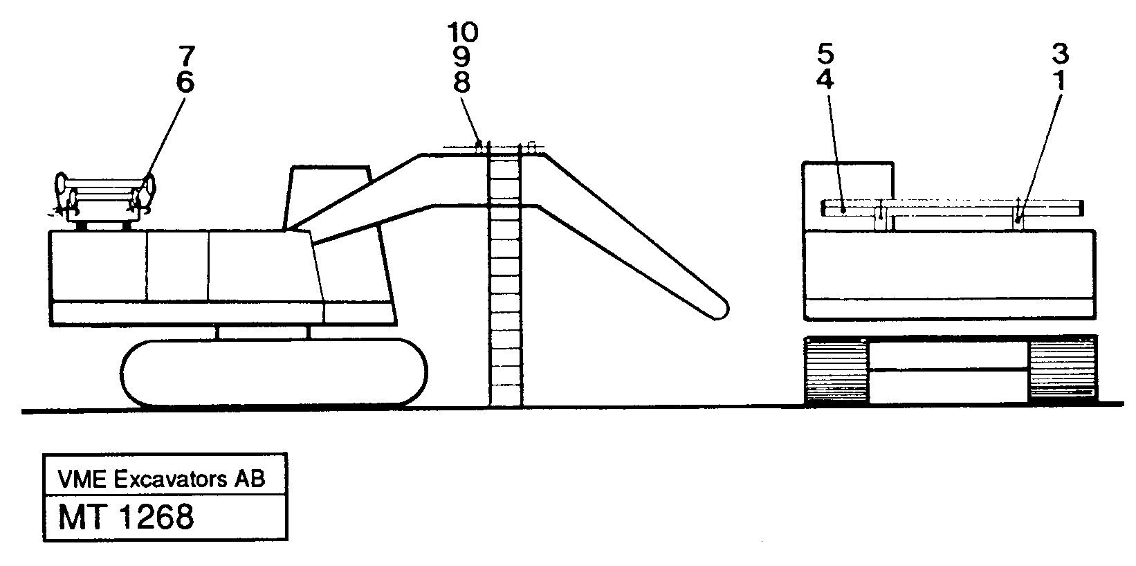 Ladder with cage  14022280 — volvo parts diagram