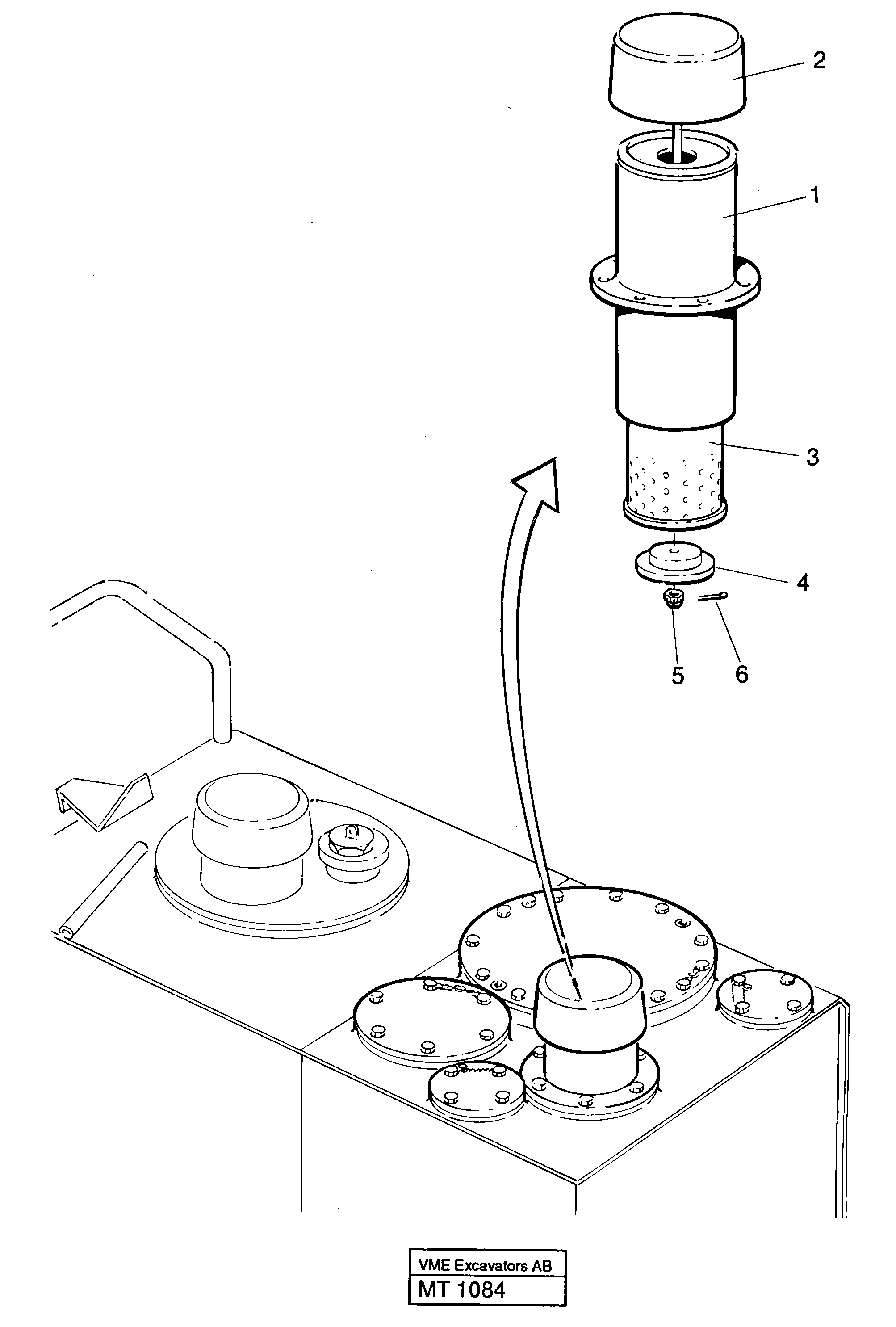 Air filter retainer — volvo parts diagram