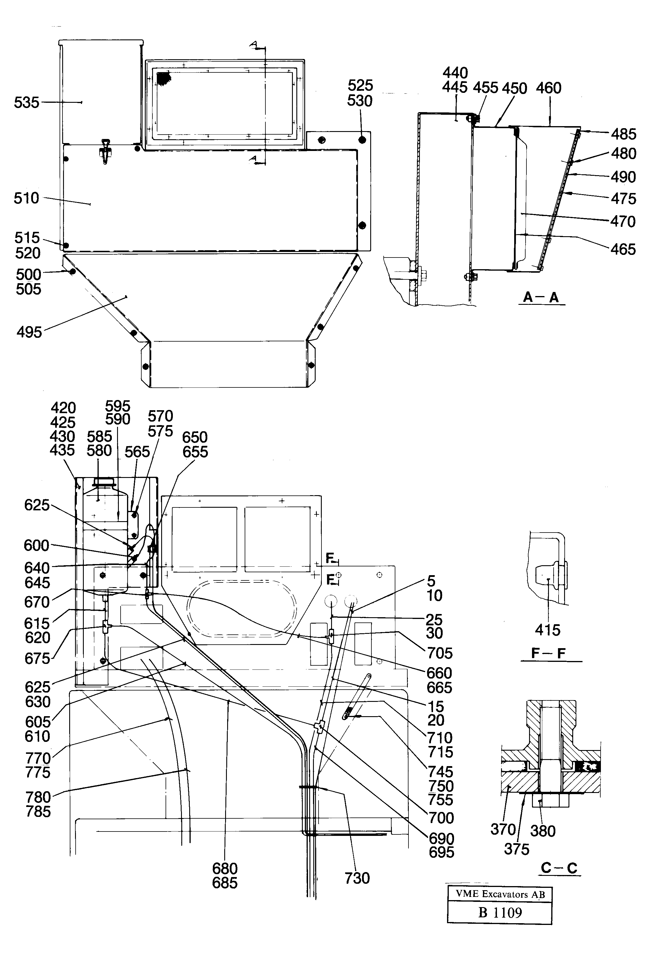 Cab elevation 1220mm  14256626 — volvo parts diagram