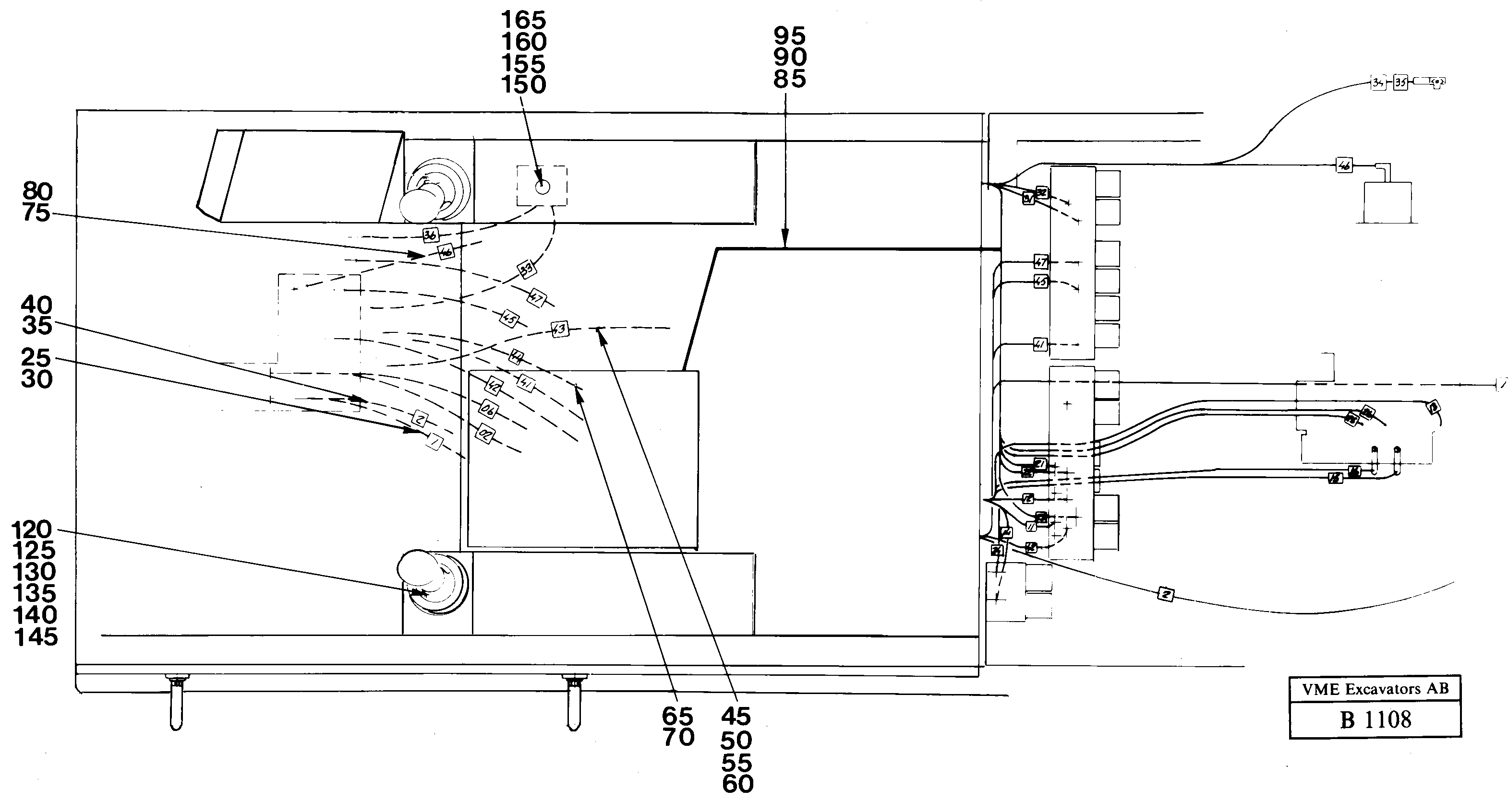 Cab elevation 600mm  14256627 — volvo parts diagram