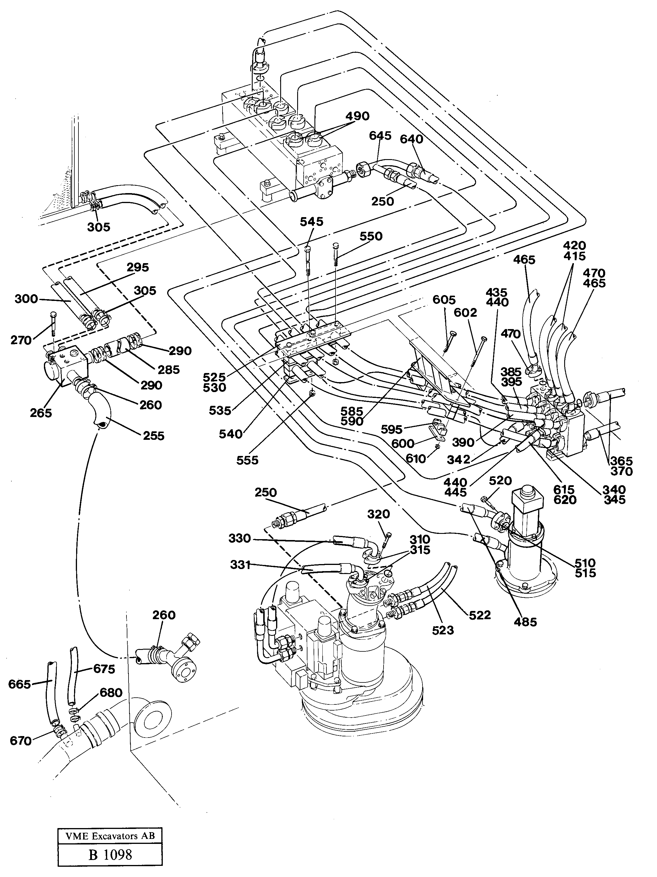Hydraulic system — volvo parts diagram