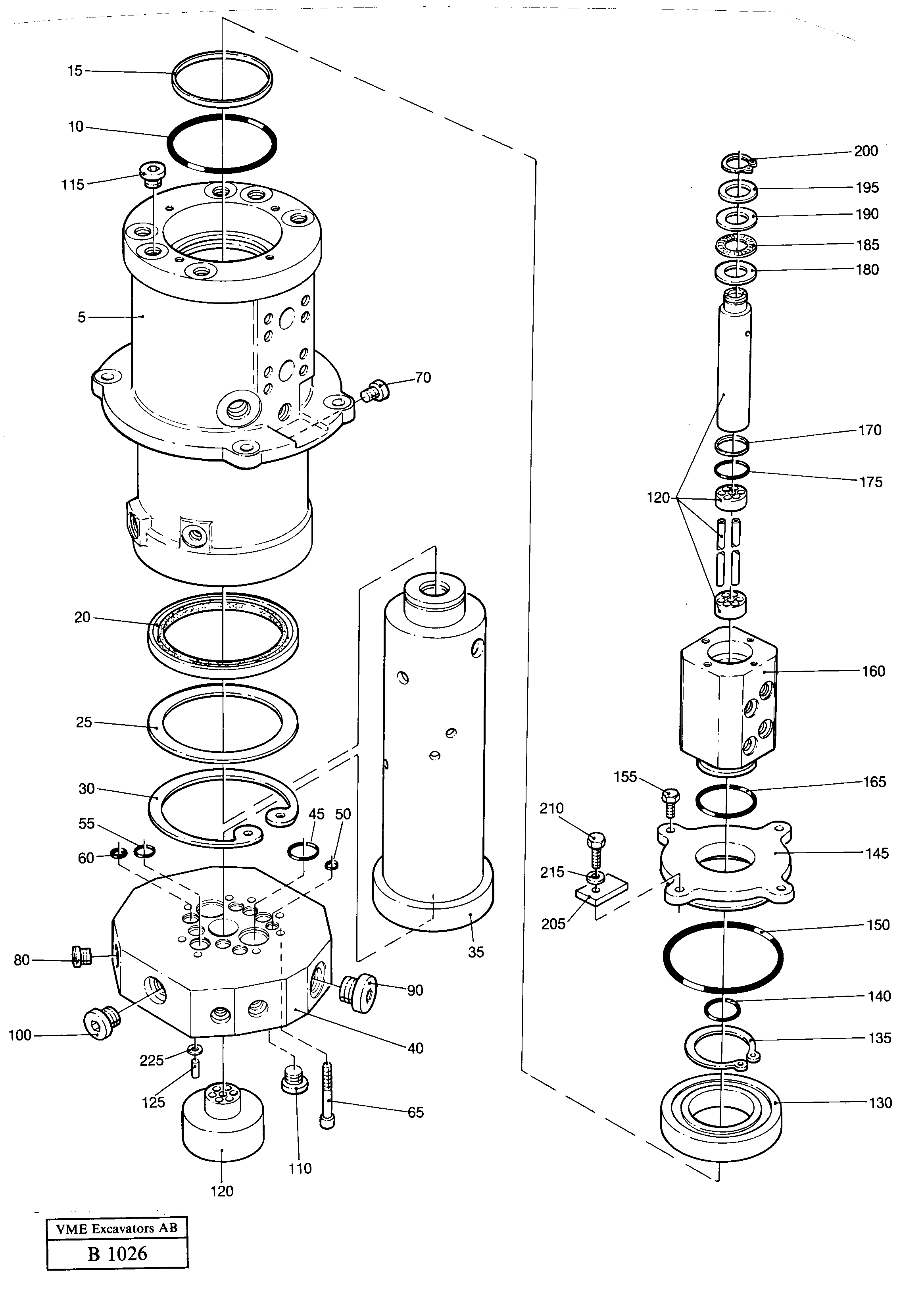 Turning joint — volvo parts diagram