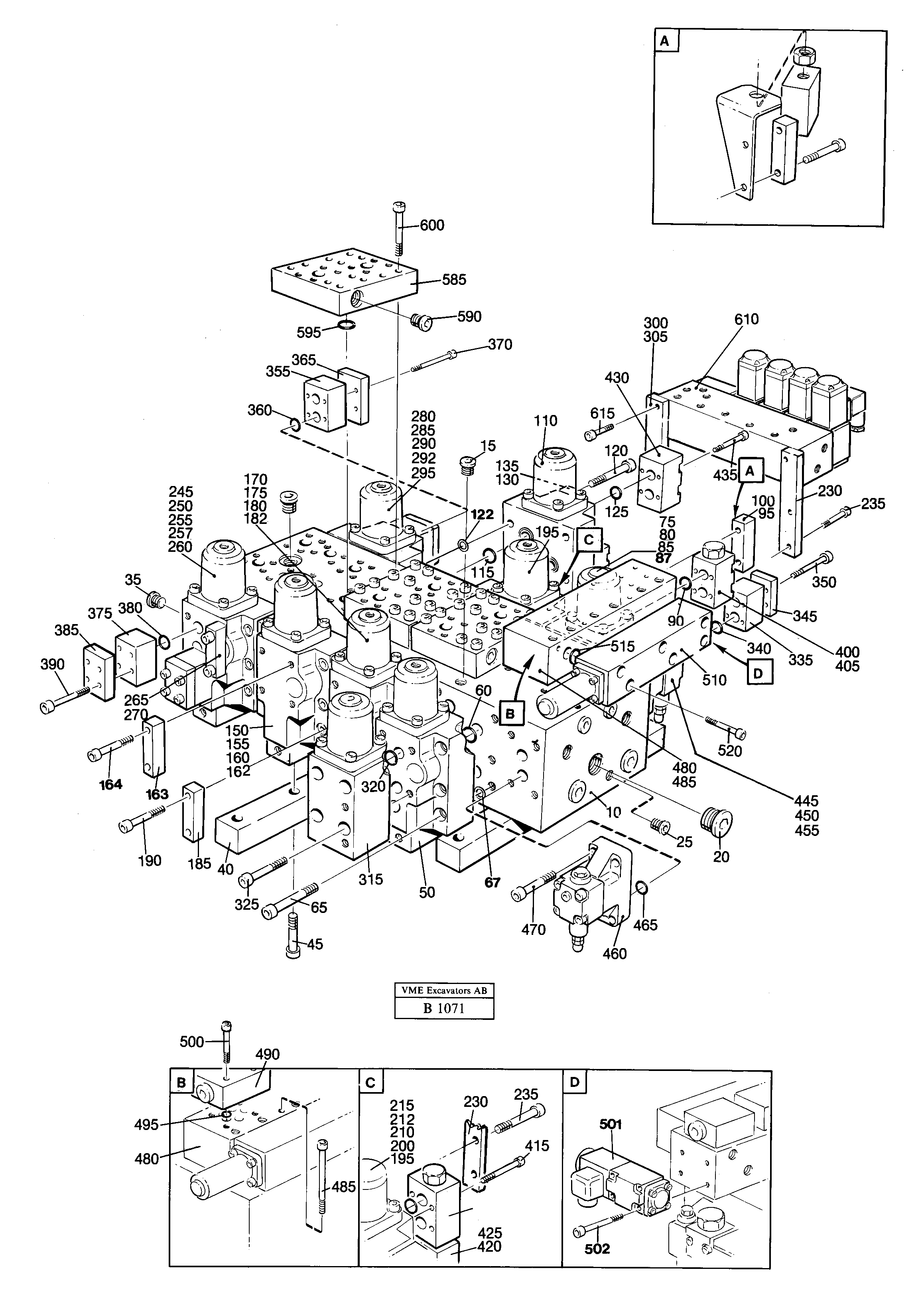 Main valve assembly — volvo parts diagram