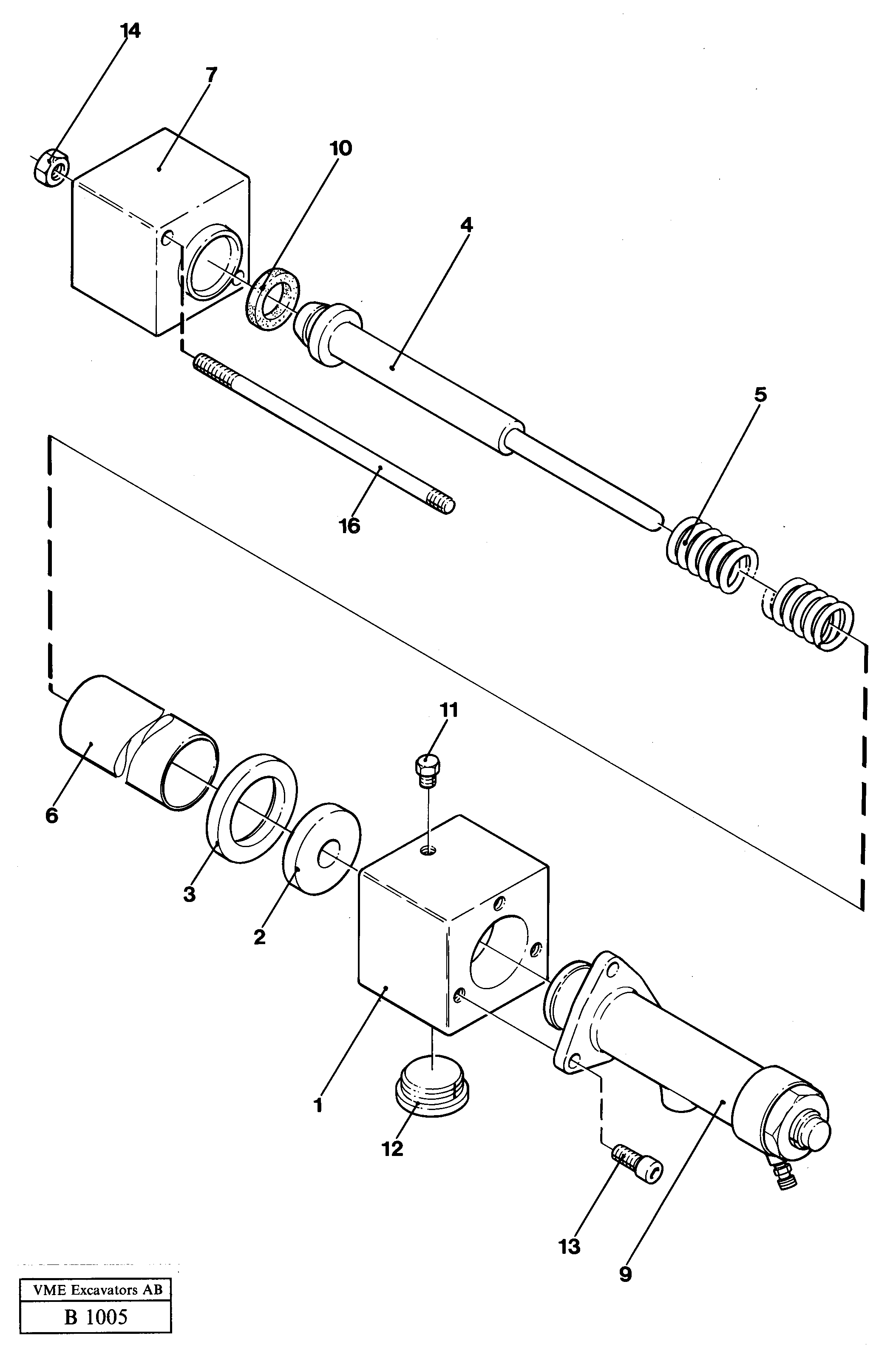 Brake cylinder — volvo parts diagram