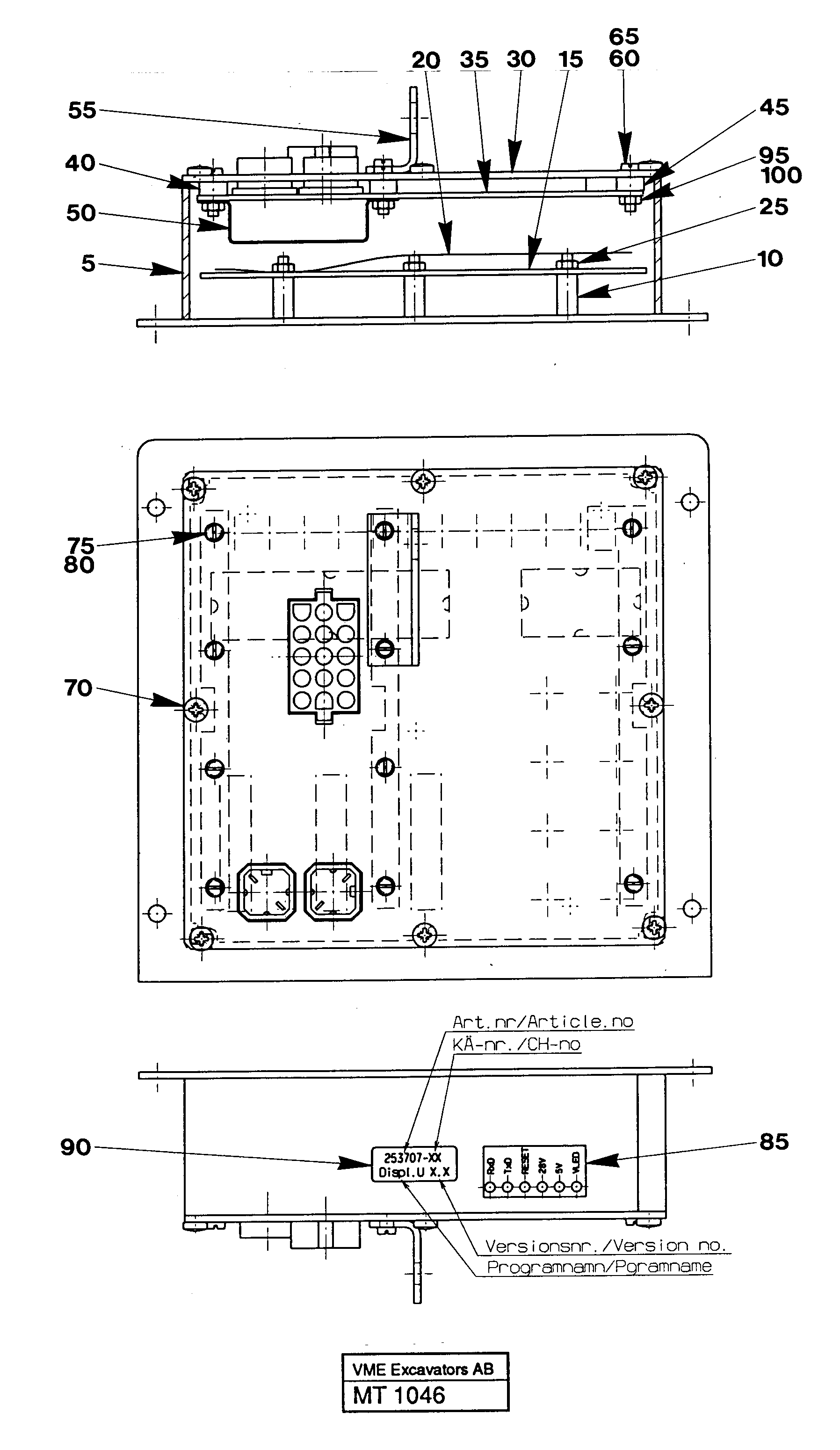 Display unit — volvo parts diagram