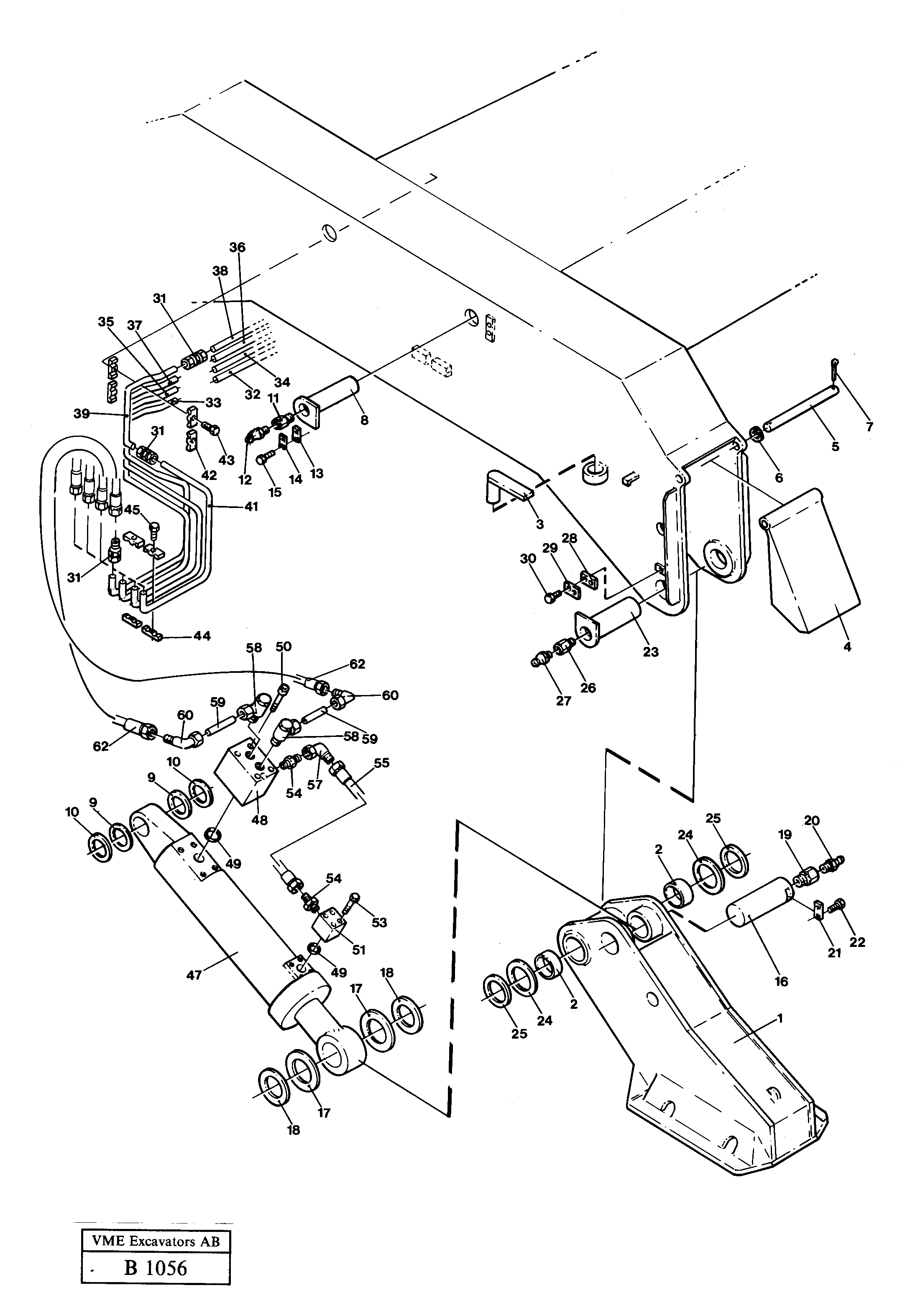 Outrigger equipment with fixed plates  14238804 — volvo parts diagram