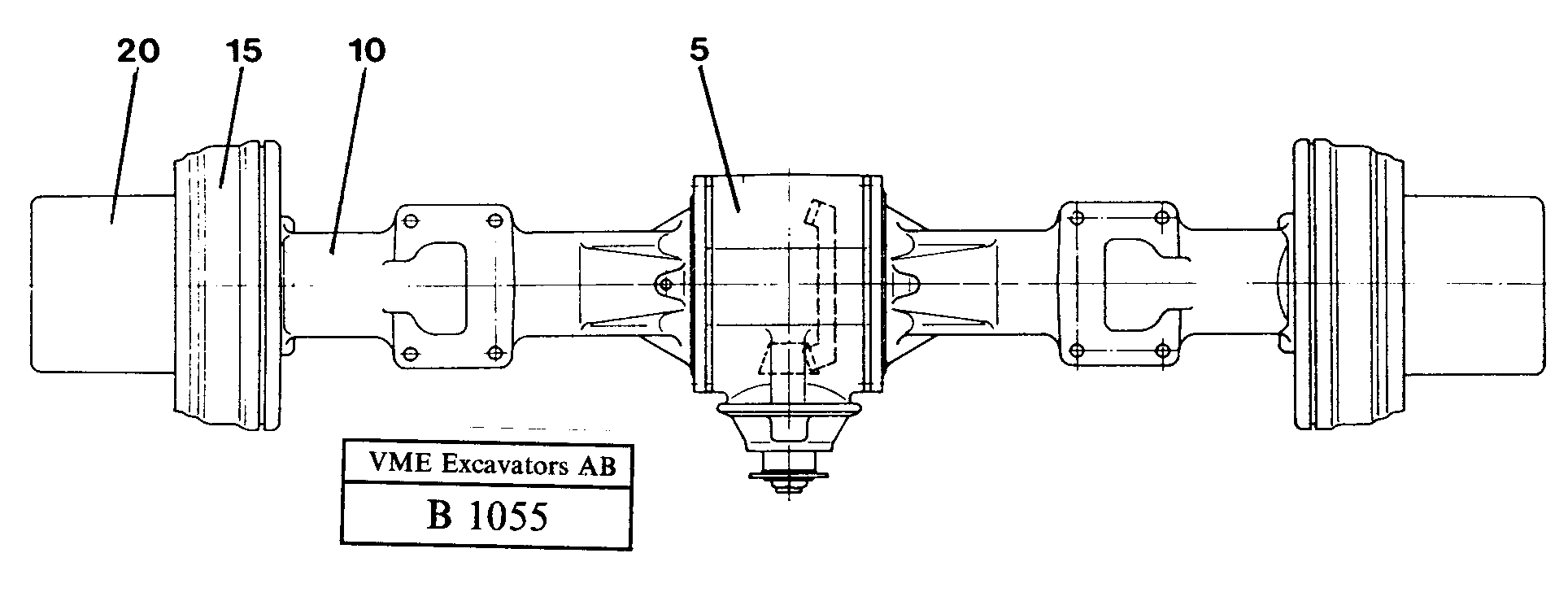 Rear axle — volvo parts diagram