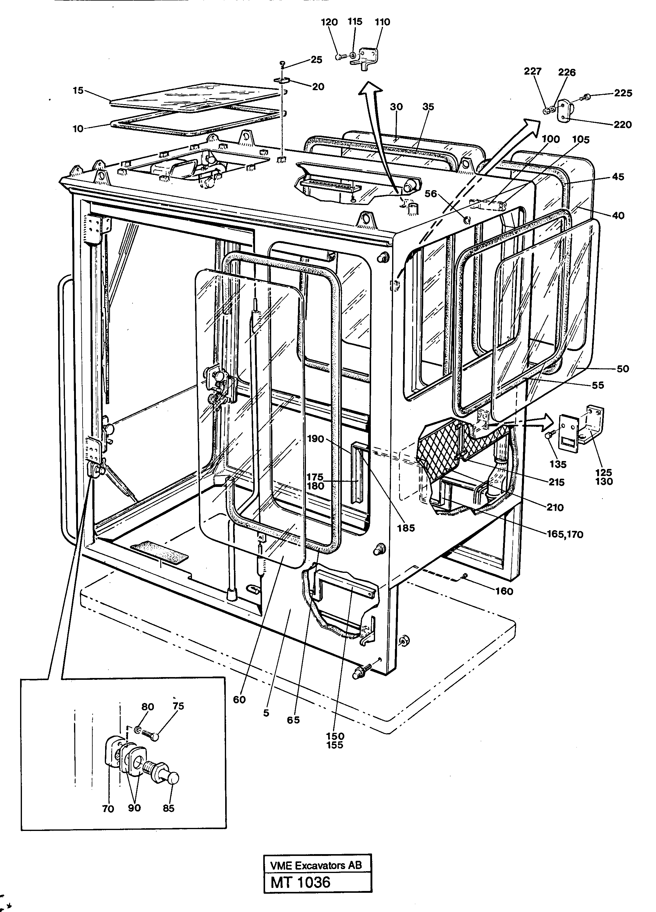 Operator's cab  14245371 14255535 — volvo parts diagram