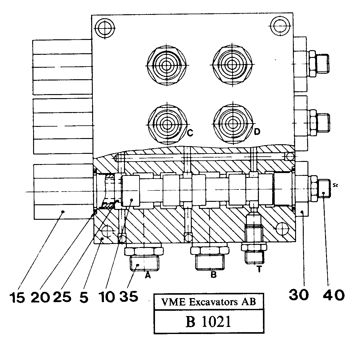 Valve outrigger / dozerblade — volvo parts diagram