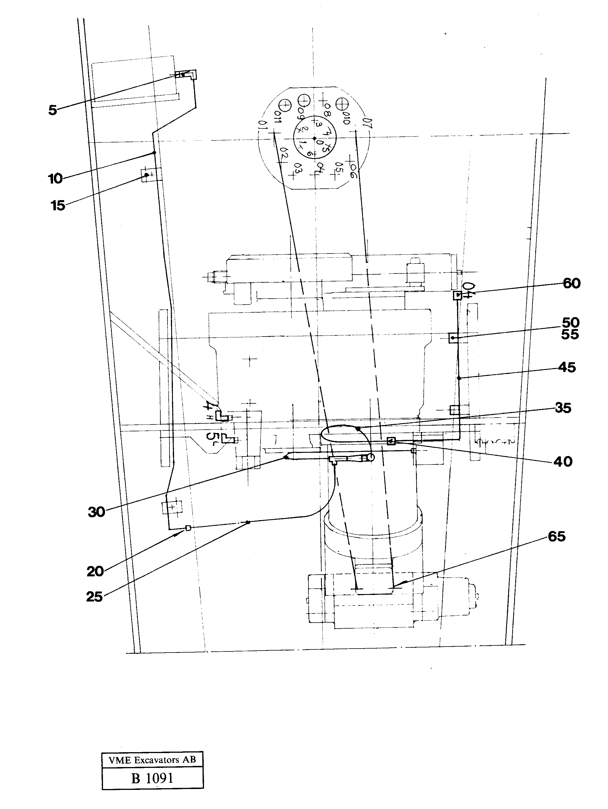 Travel motor hydraulics — volvo parts diagram