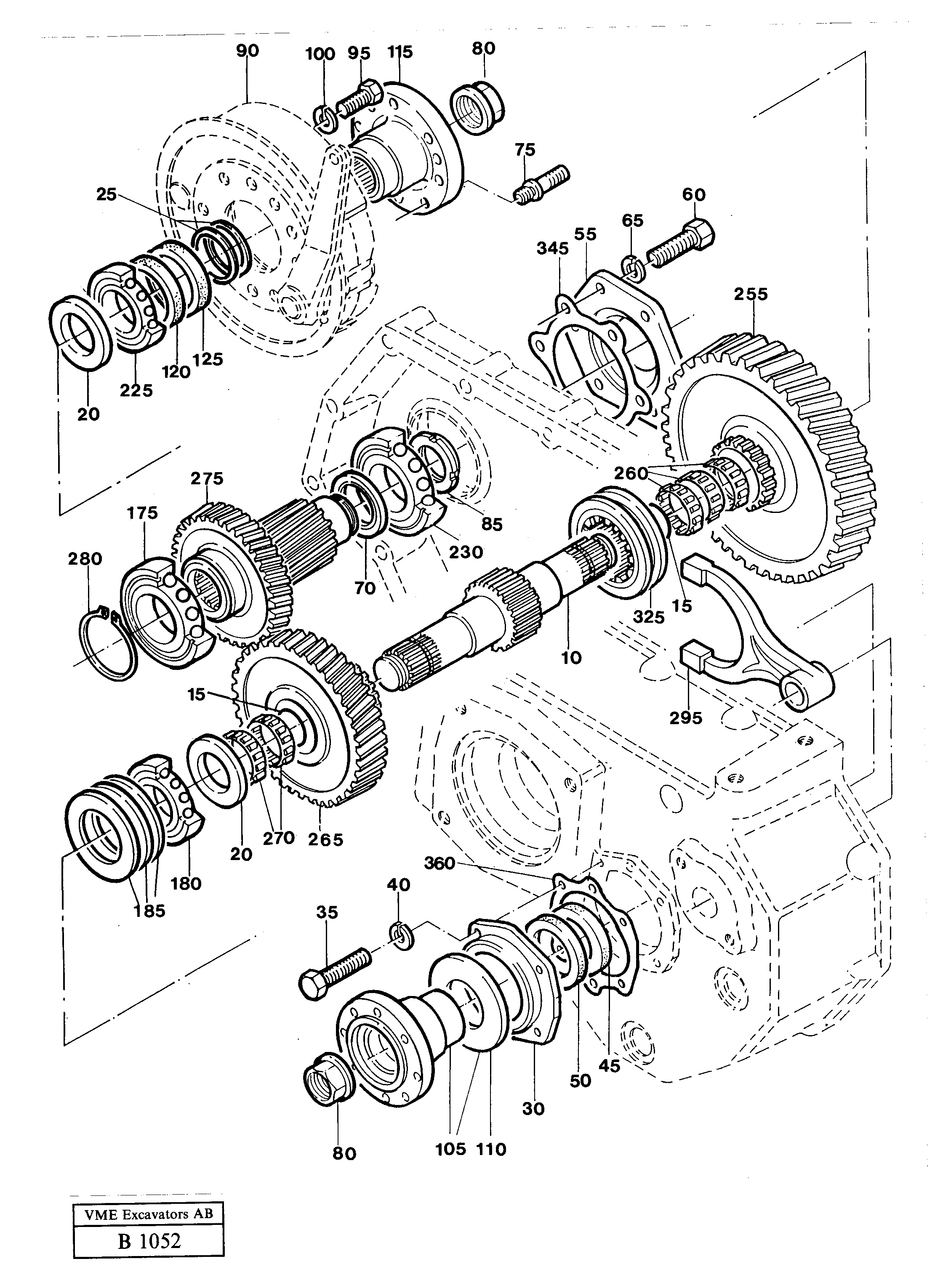 Gear box — volvo parts diagram
