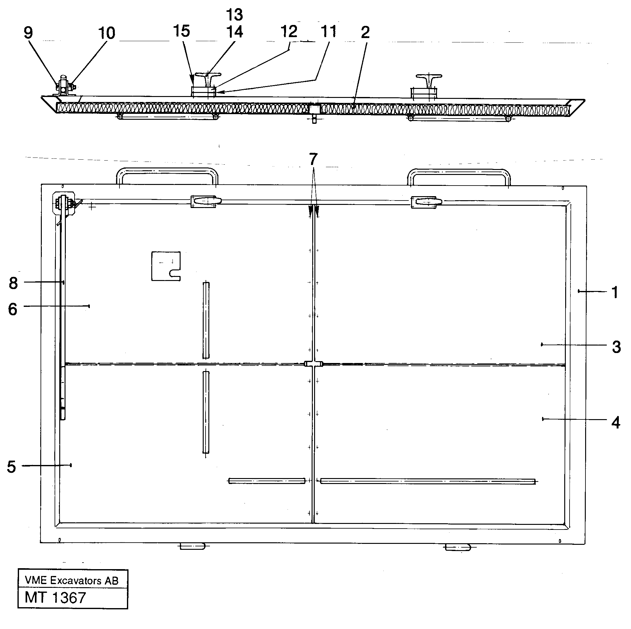 Hutch over engine — volvo parts diagram