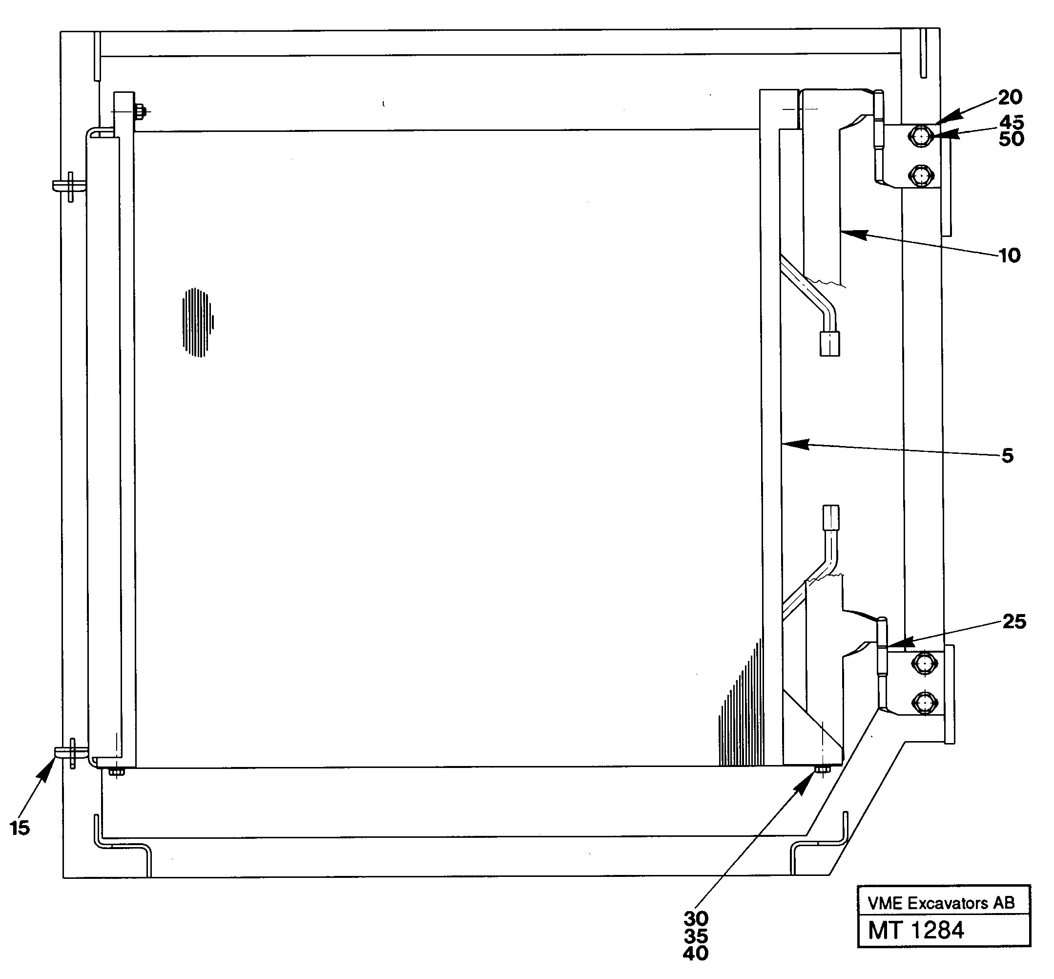 Condenser installation — volvo parts diagram