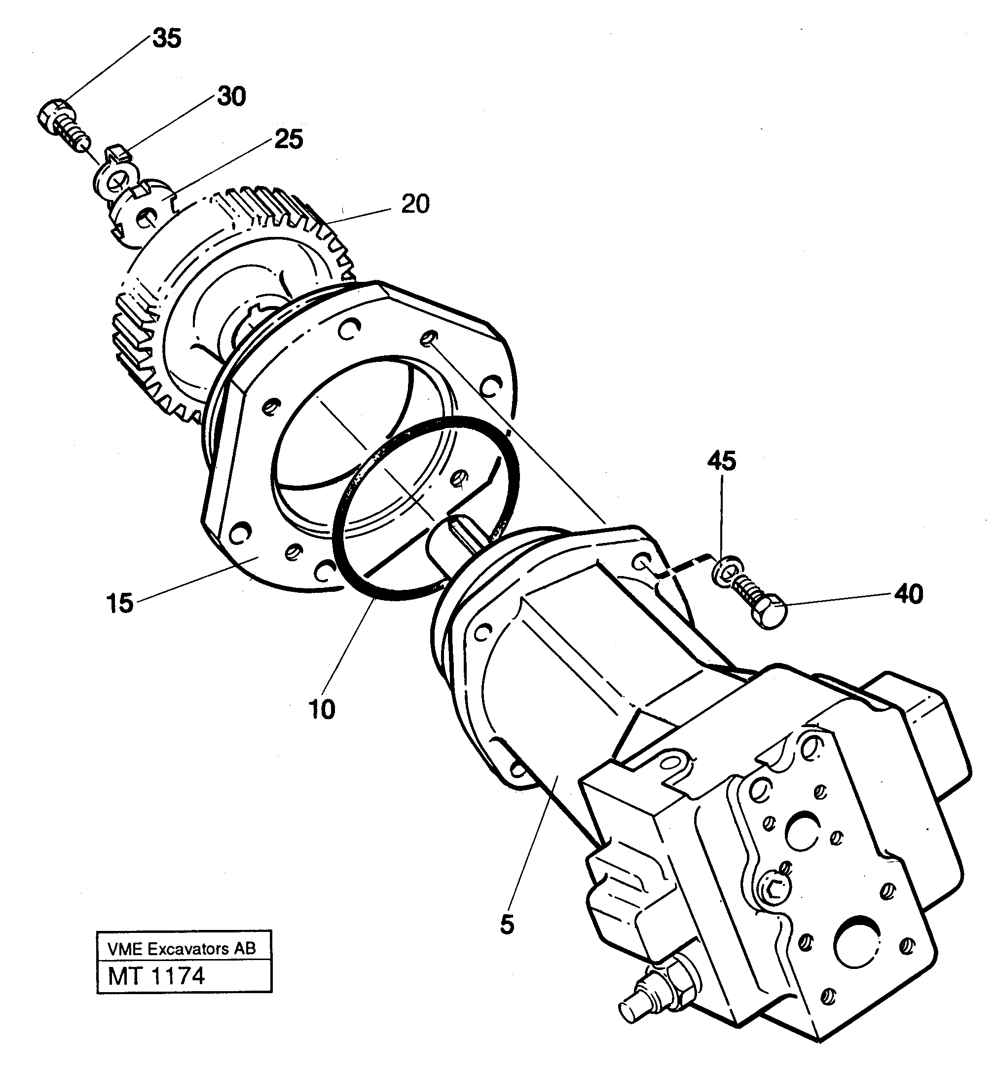 Pump P1, P2, P3 — volvo parts diagram