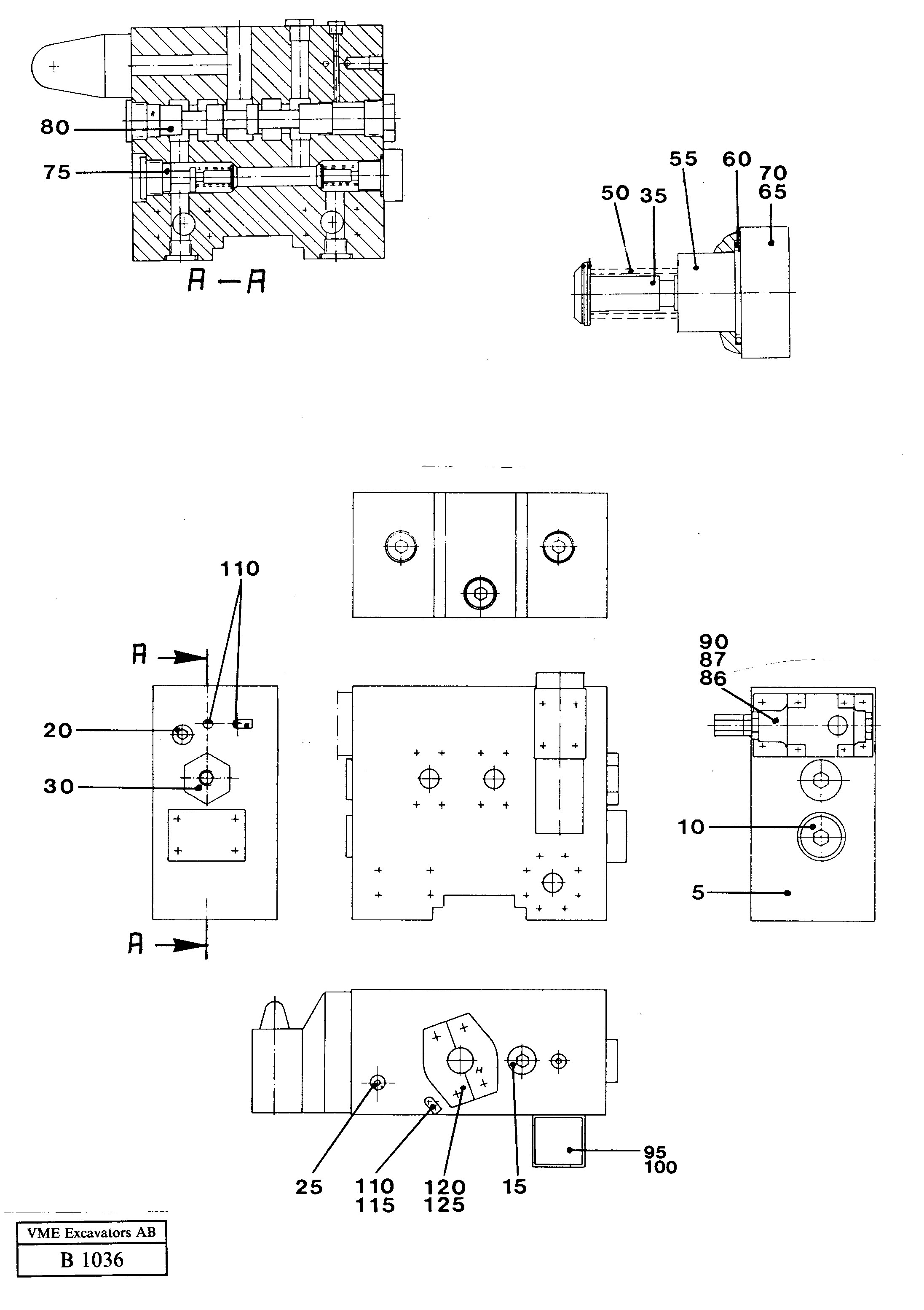 Control unit for hydraulic hammer  14254303 — volvo parts diagram