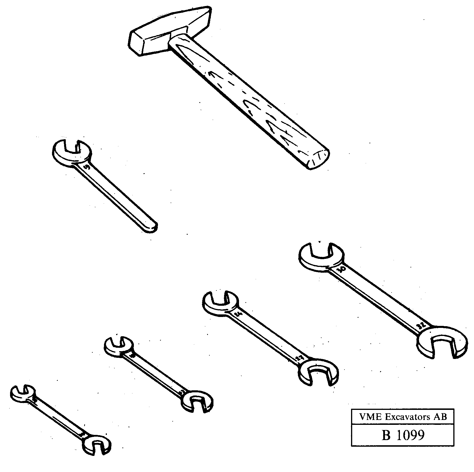 Tool kit  14249658 — volvo parts diagram